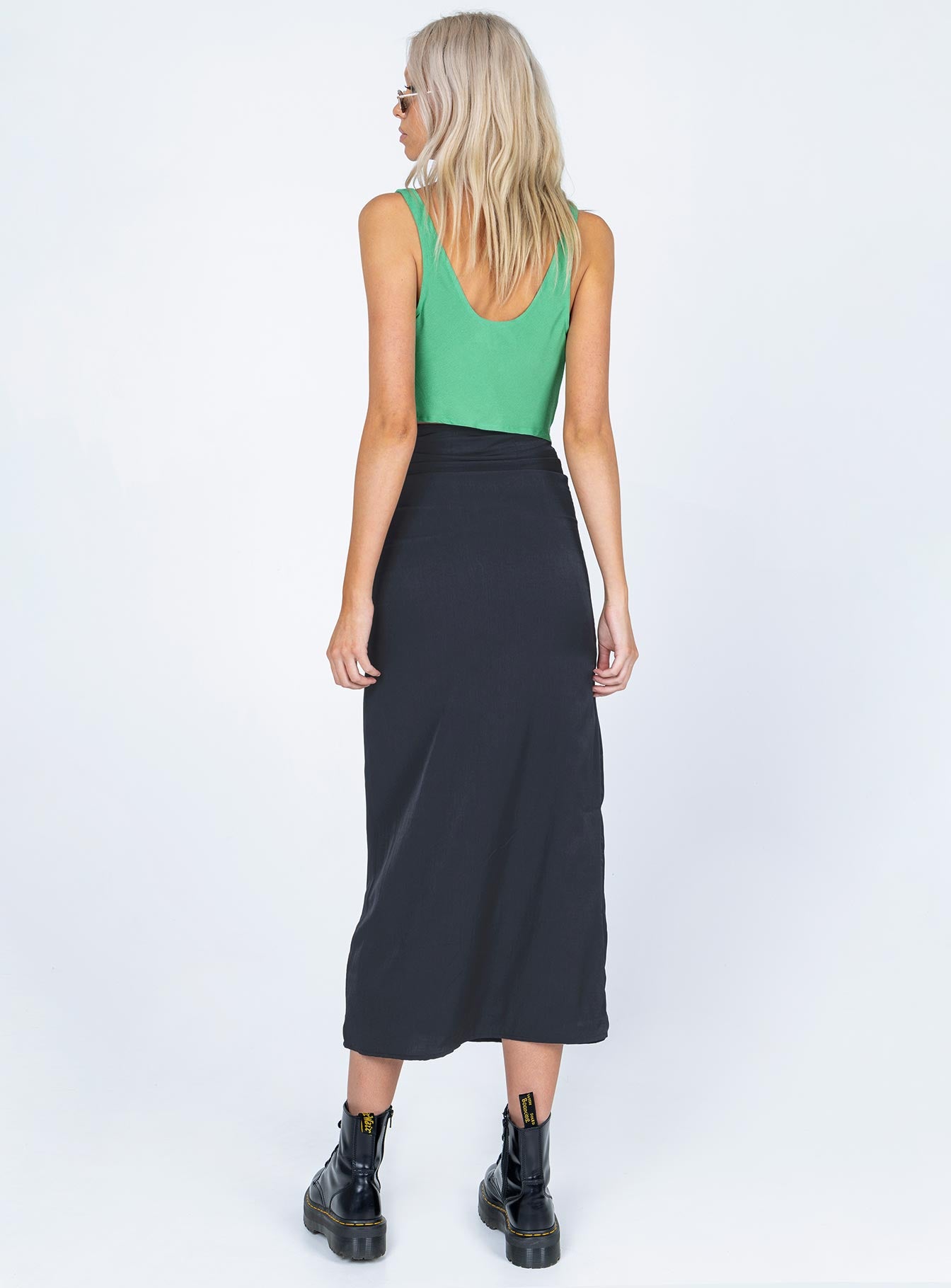 Tollis Midi Skirt Black - Image 4