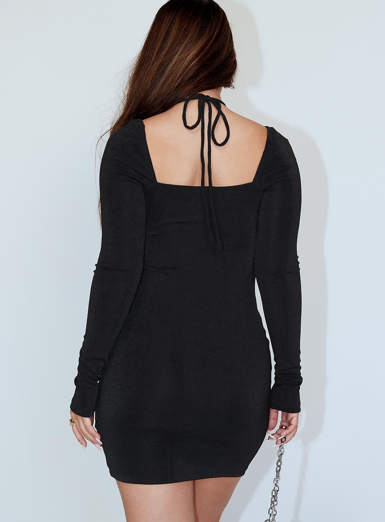 Sierra Mini Dress Black - Image 4