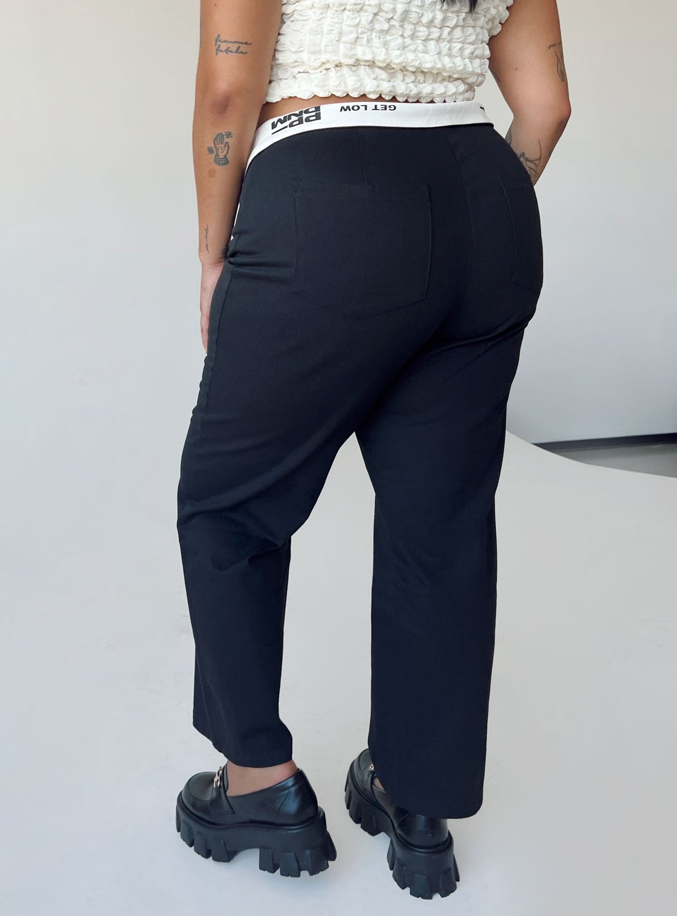 Dava Low Rise Pants Black Curve - Image 4