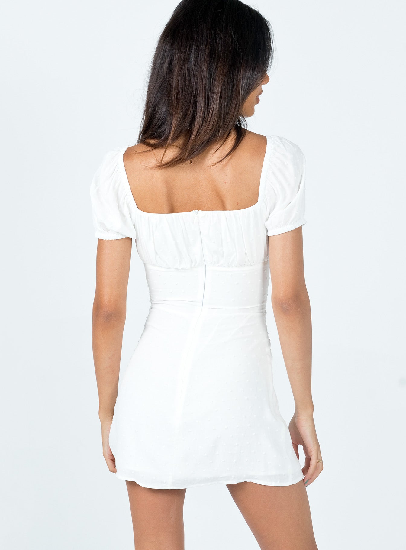 Fauci Mini Dress White - Image 5