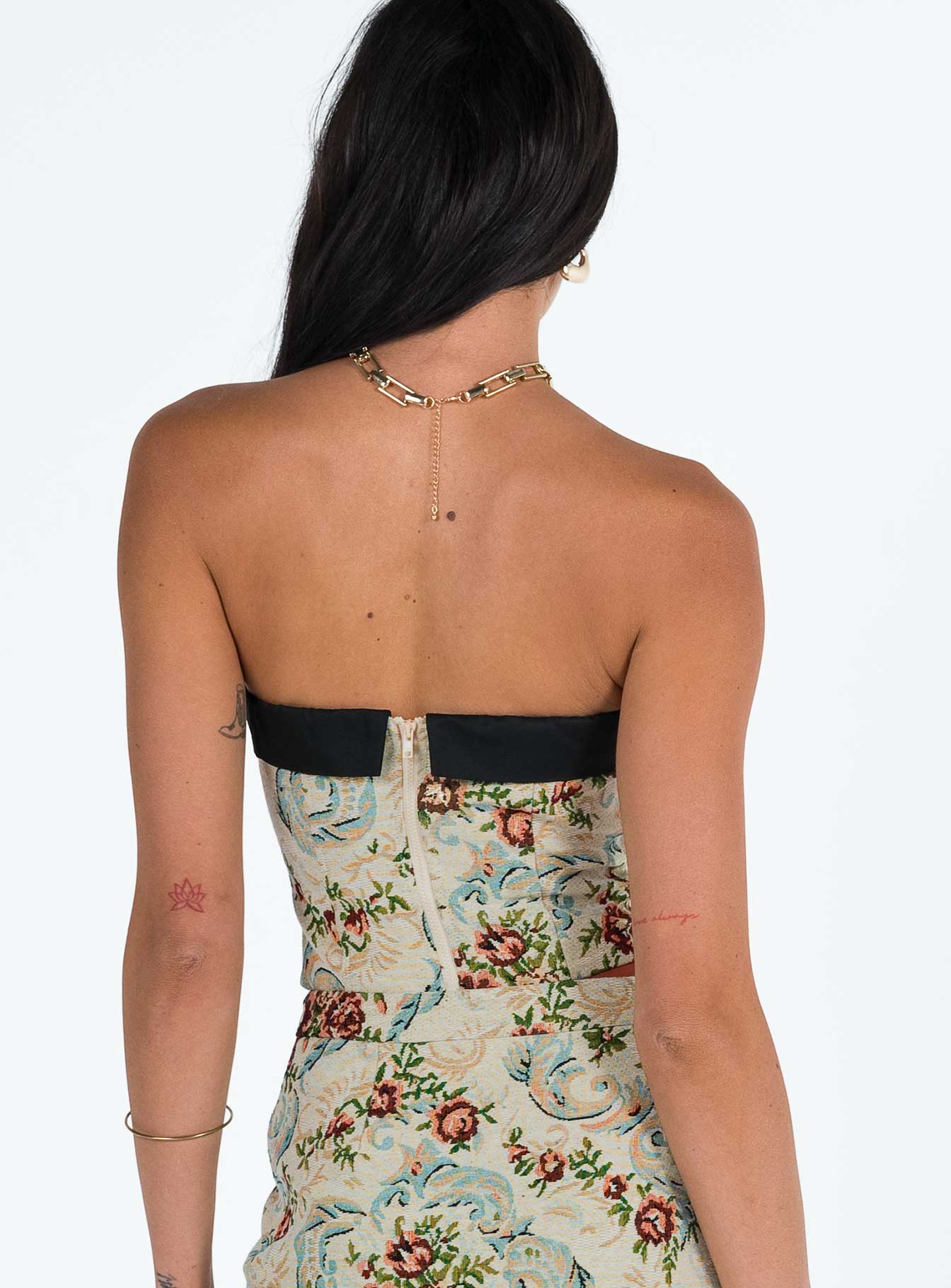 Cazale Strapless Top Tapestry Multi - Image 5