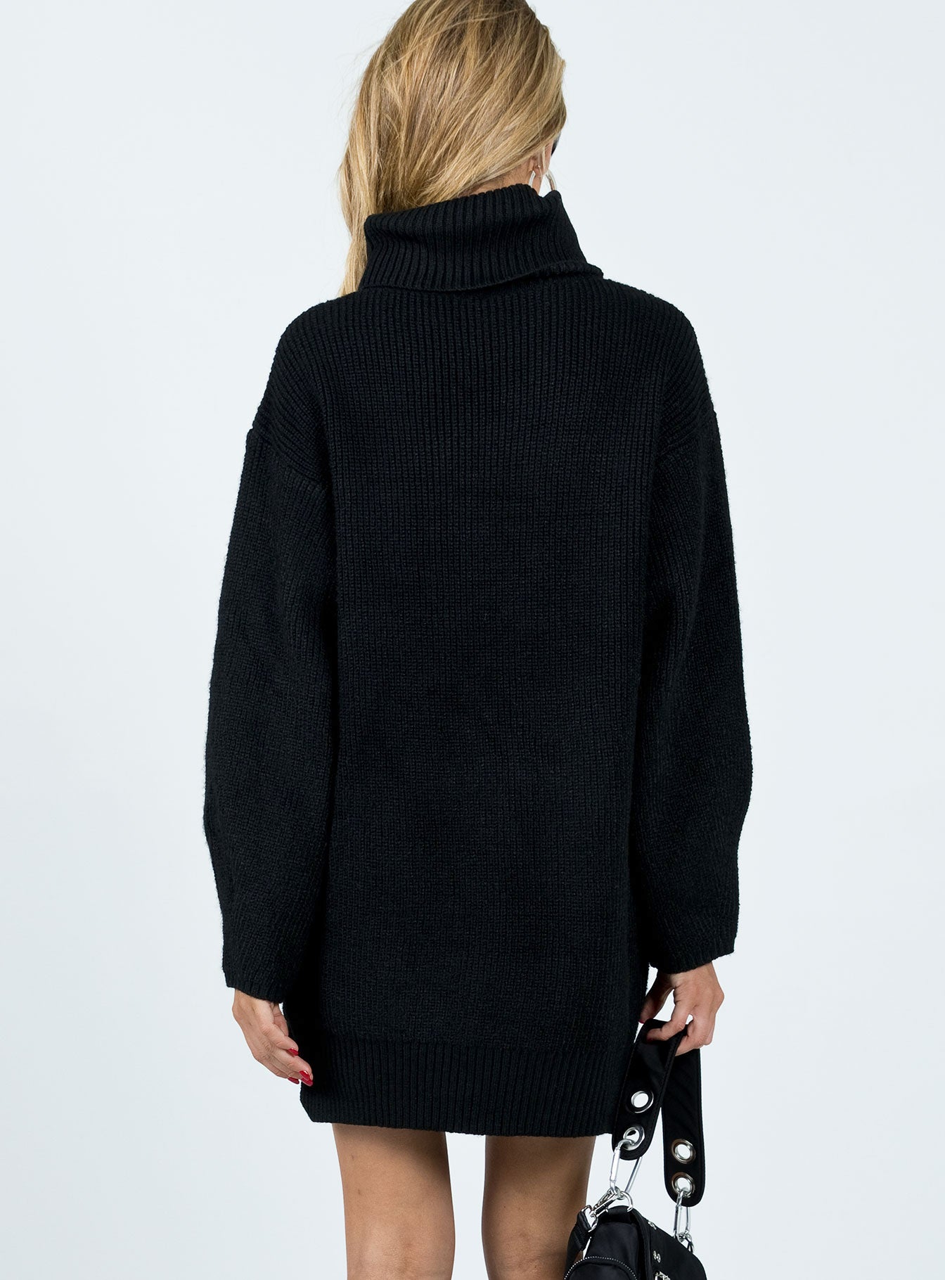 Theese Sweater Dress Black - Image 8