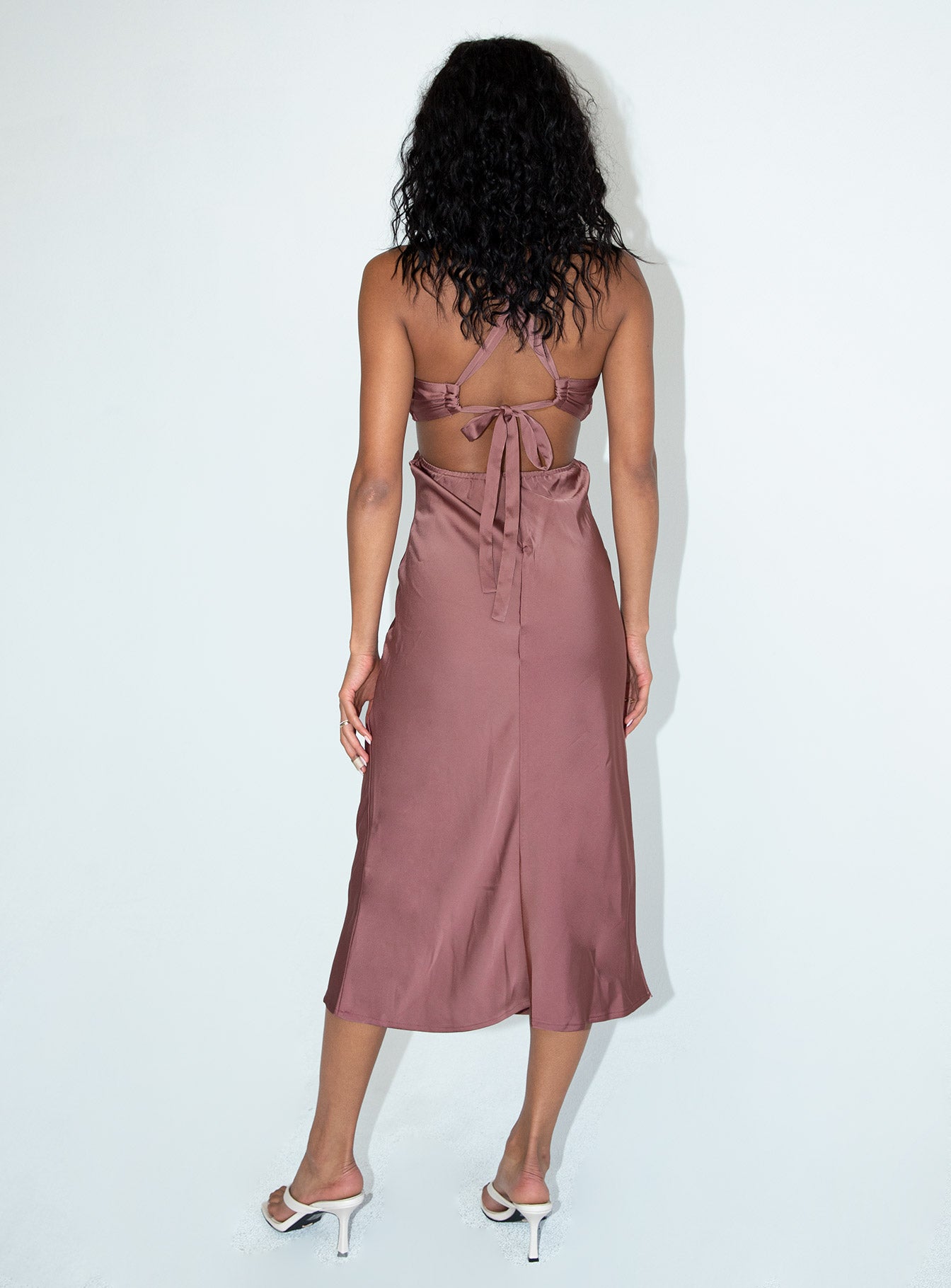 Kali Maxi Dress Brown - Image 4