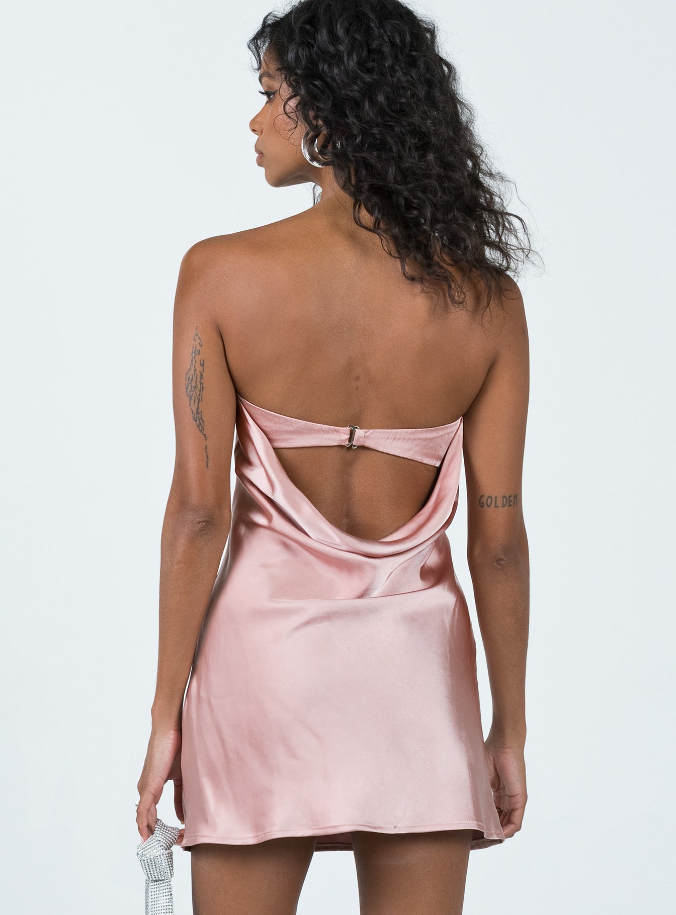 Saydee Strapless Mini Dress Rose - Image 5