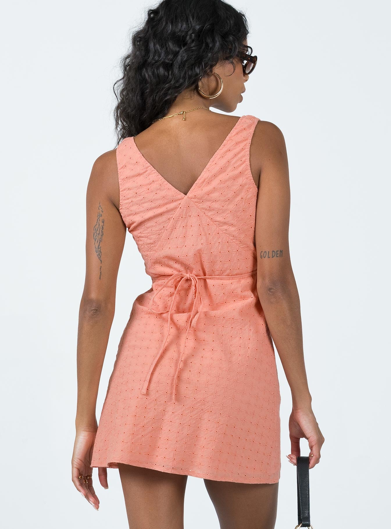 Nellie Mini Dress Rust - Image 5