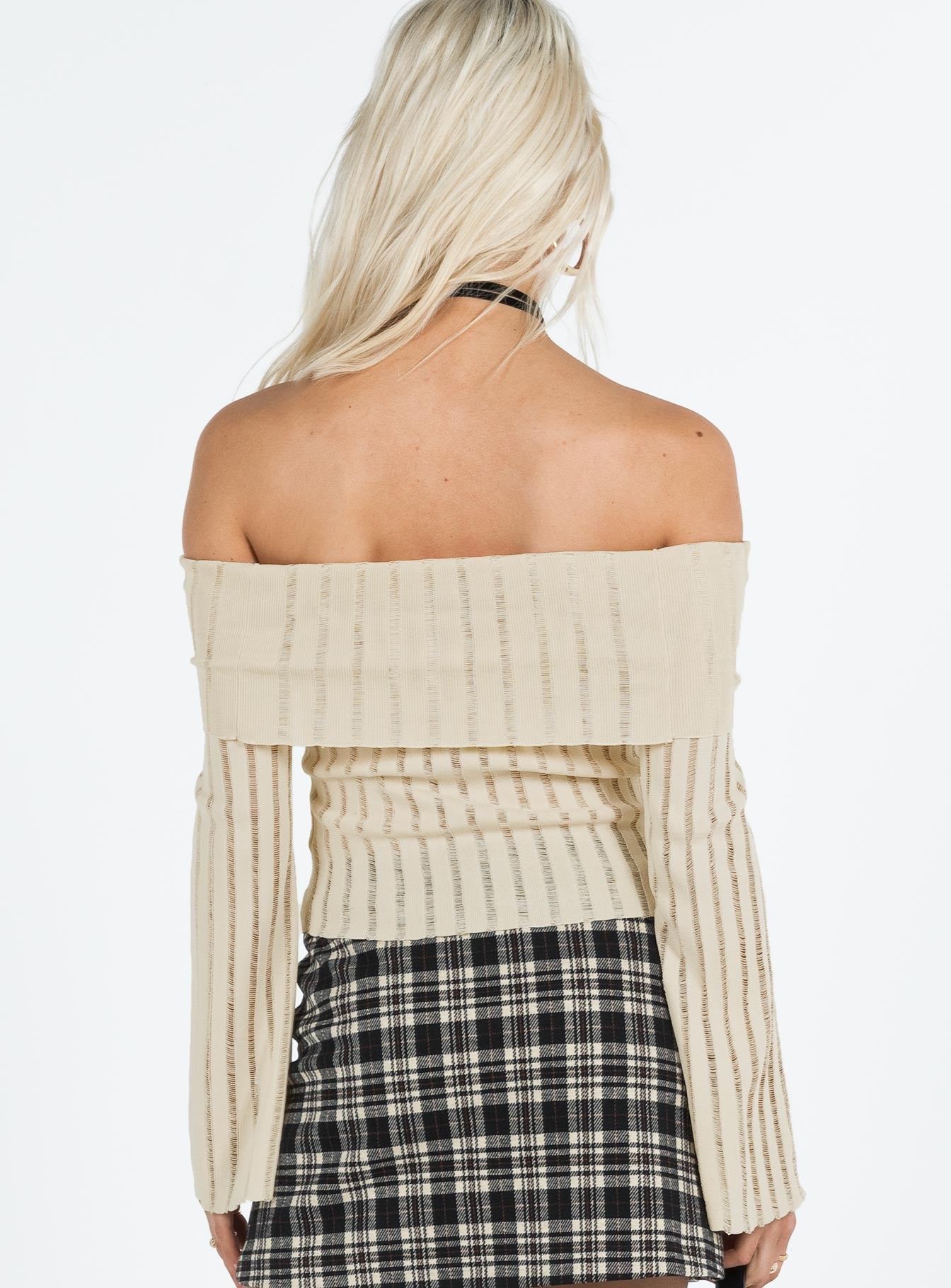 Sorrel Off The Shoulder Top Cream - Image 5