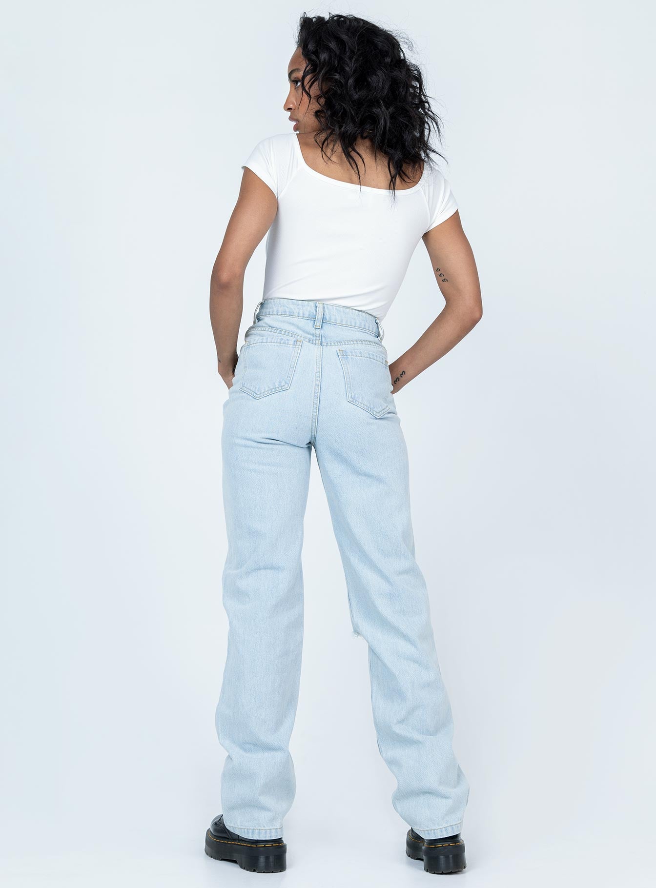 Bertie High Rise Wide Leg Jean - Image 6