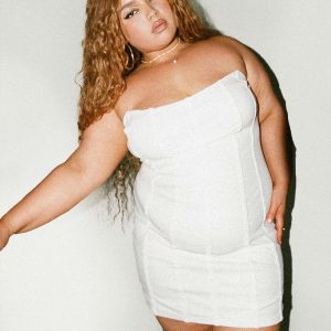 Tristian Mini Dress White Curve