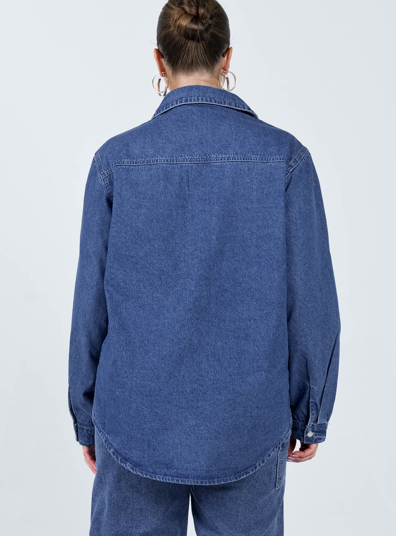 Hopkins Denim Jacket Mid Wash - Image 5