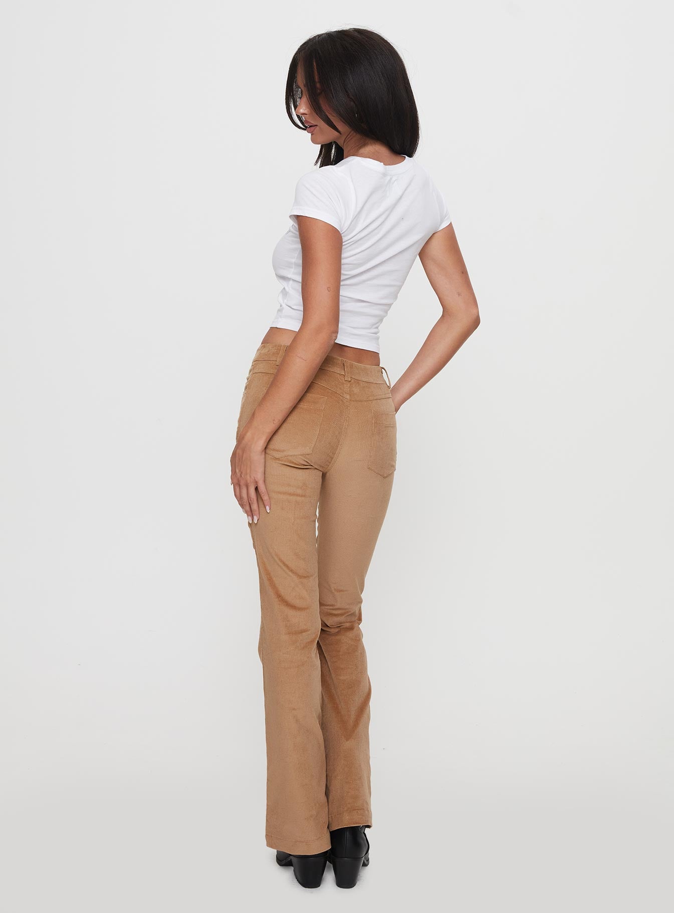Troubadour Low Waist Jeans Tan - Image 4