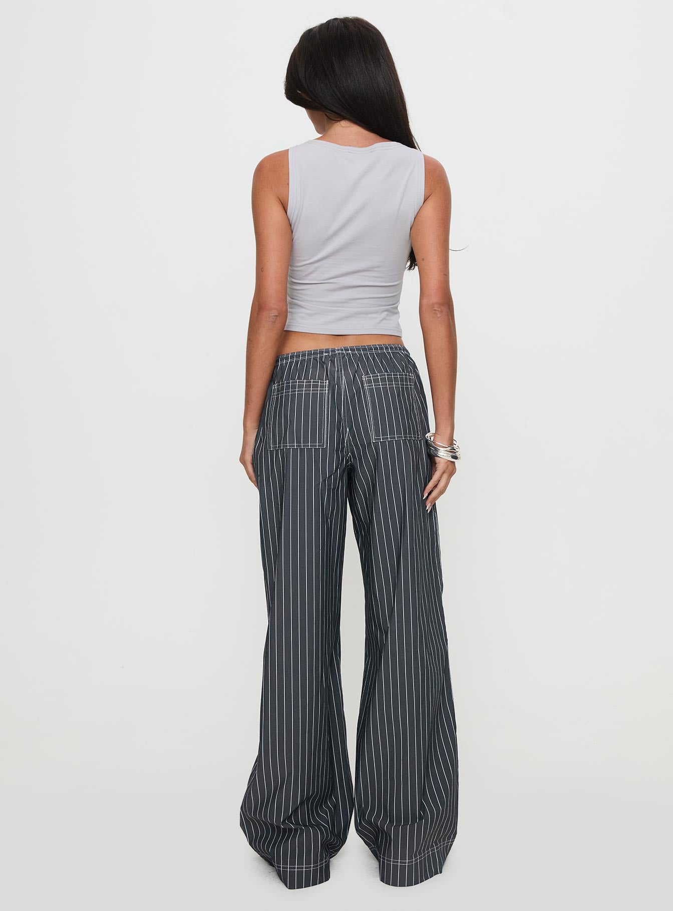 Terrance Baggy Pant Grey Stripe - Image 5