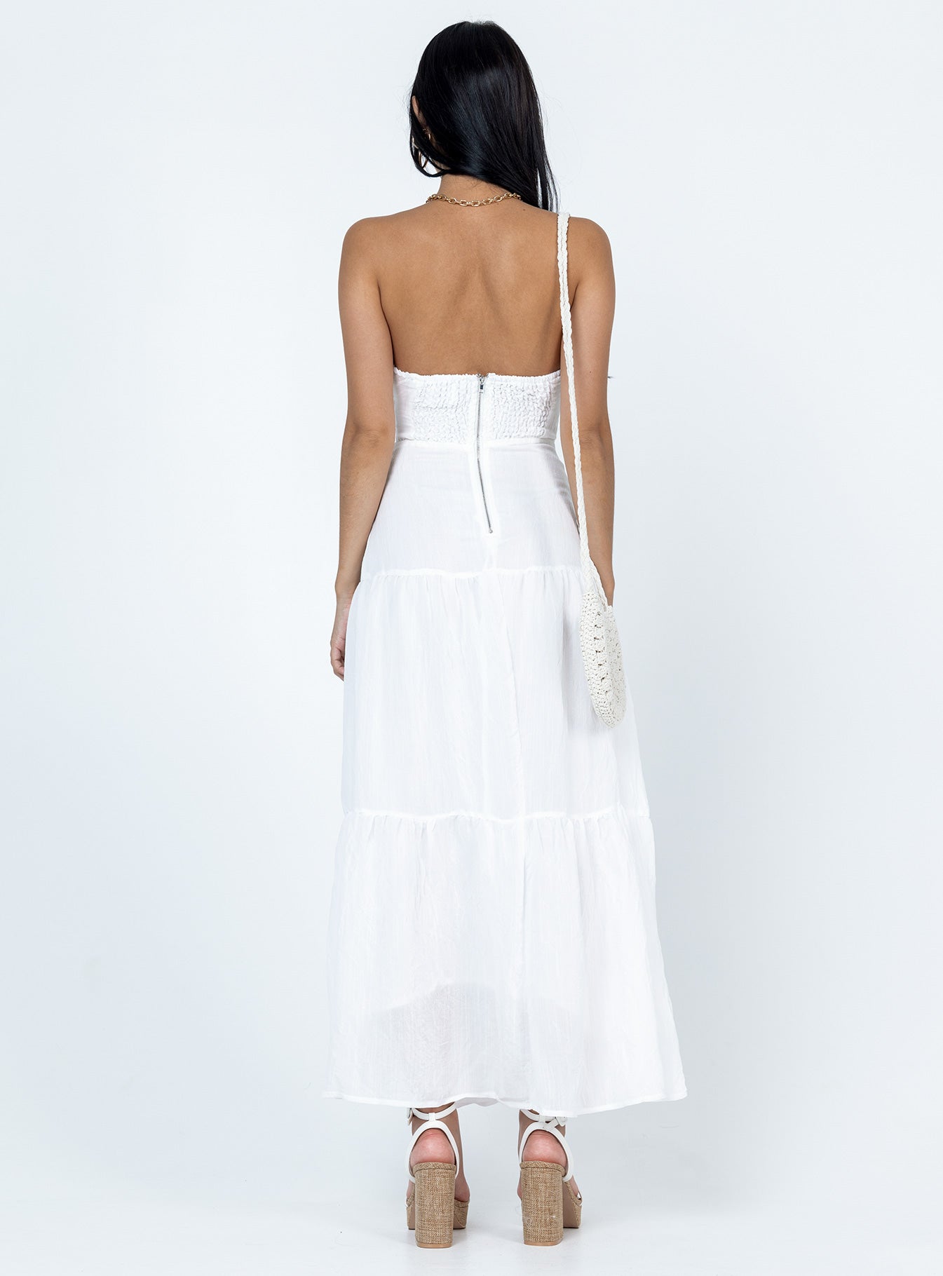 Allie Maxi Dress White - Image 5