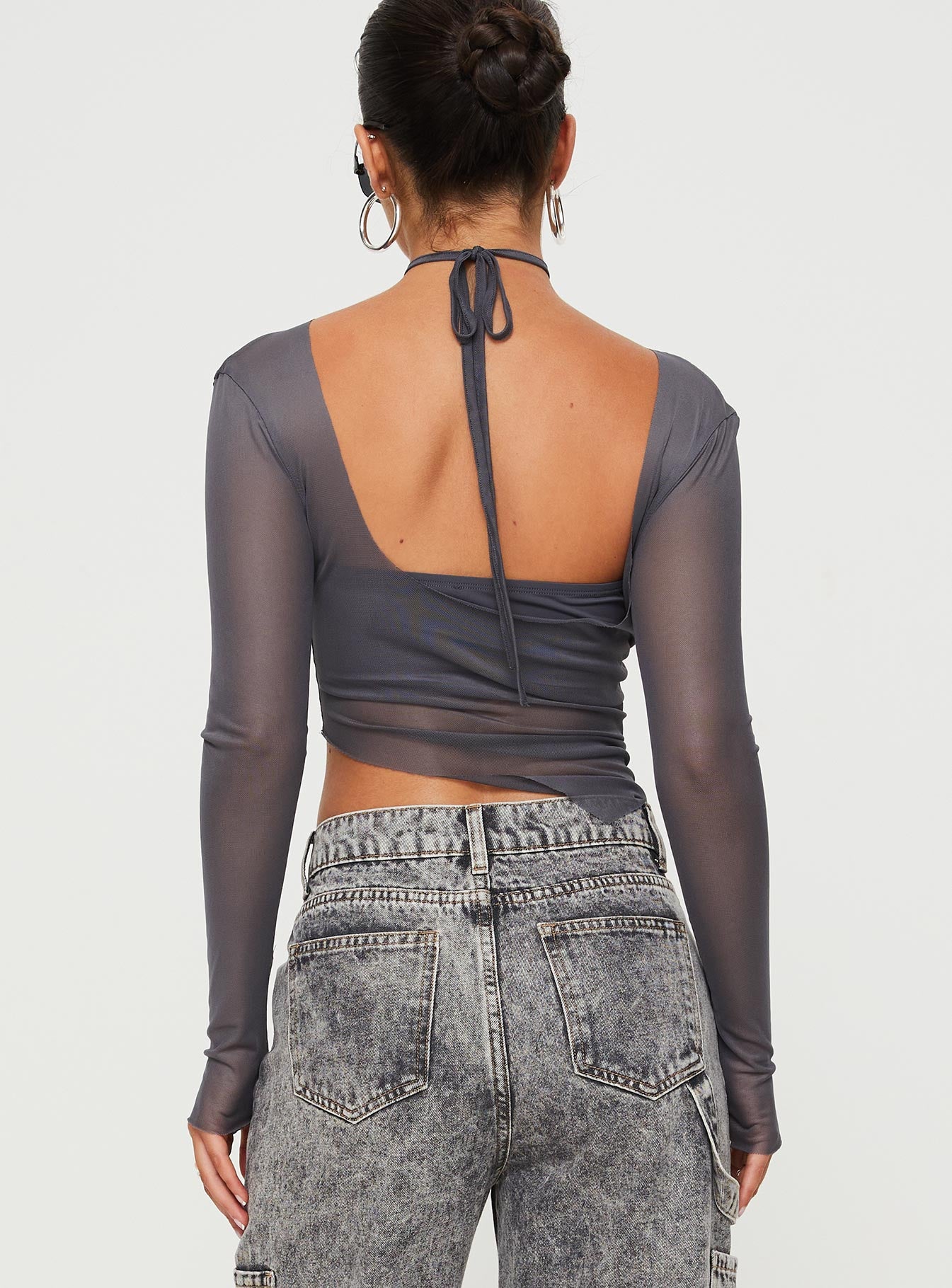 Marier Long Sleeve Top Slate - Image 4