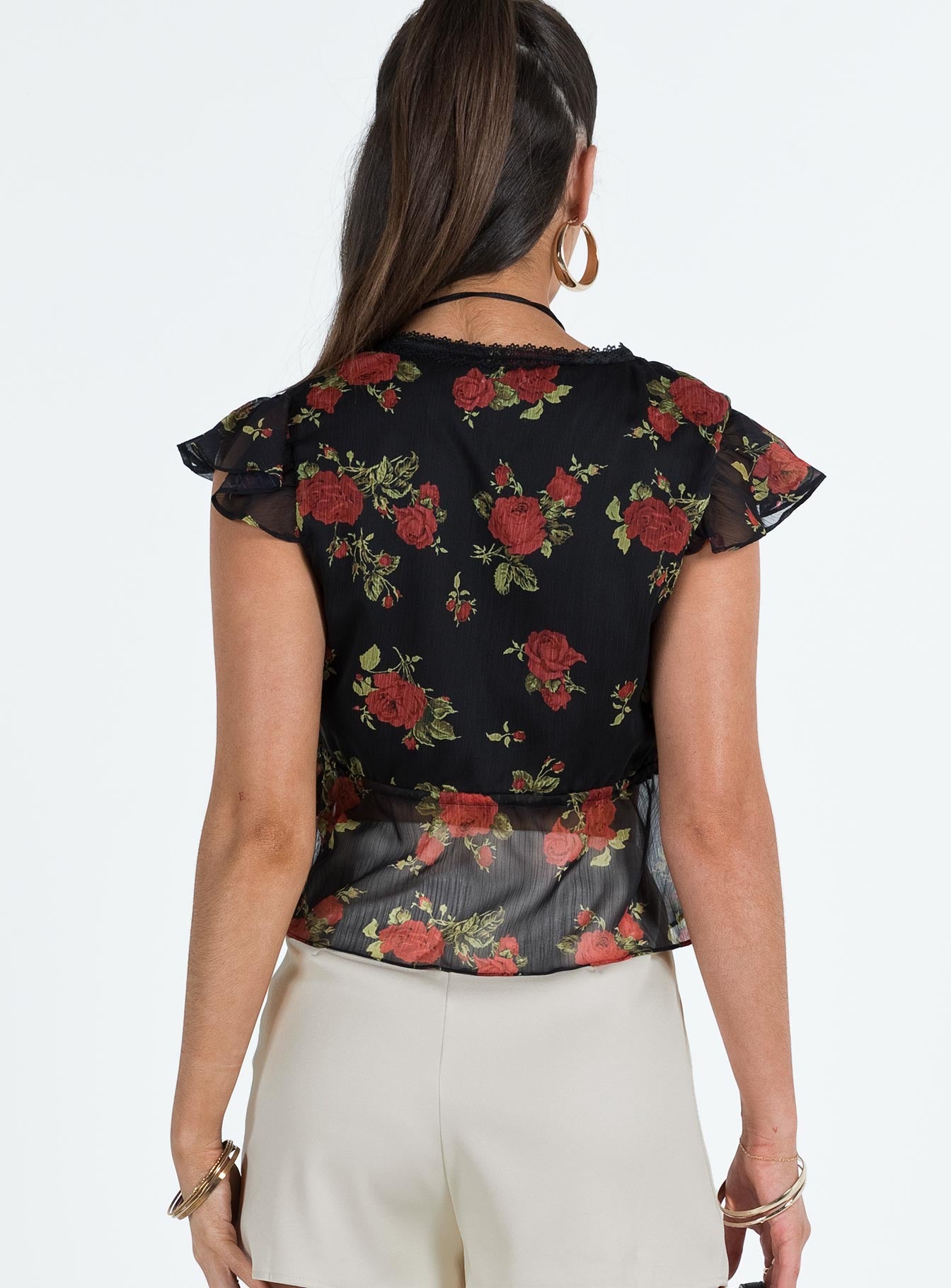 Wiley Top Black Floral - Image 5