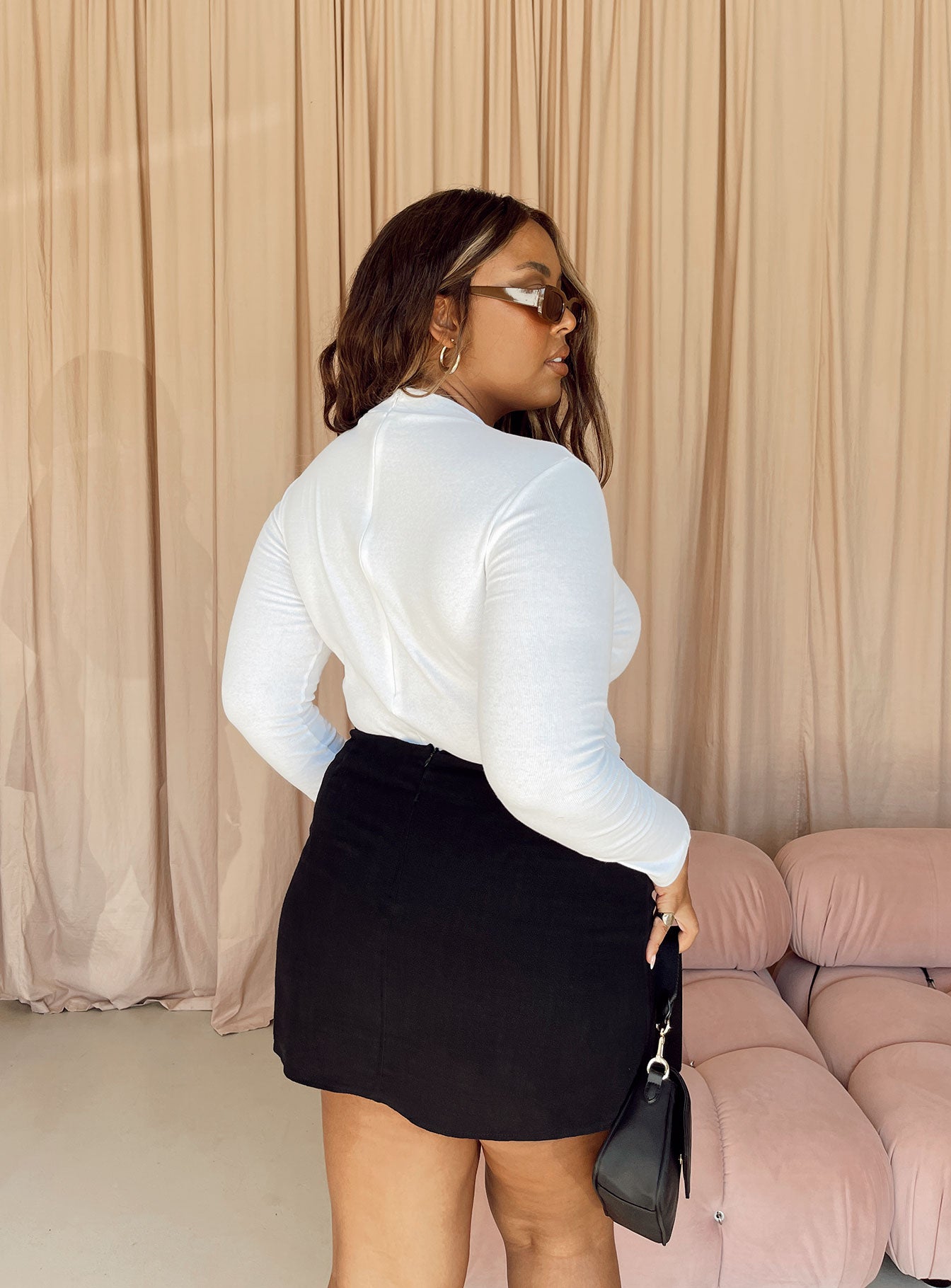 Maleny Long Sleeve Bodysuit White Curve - Image 9