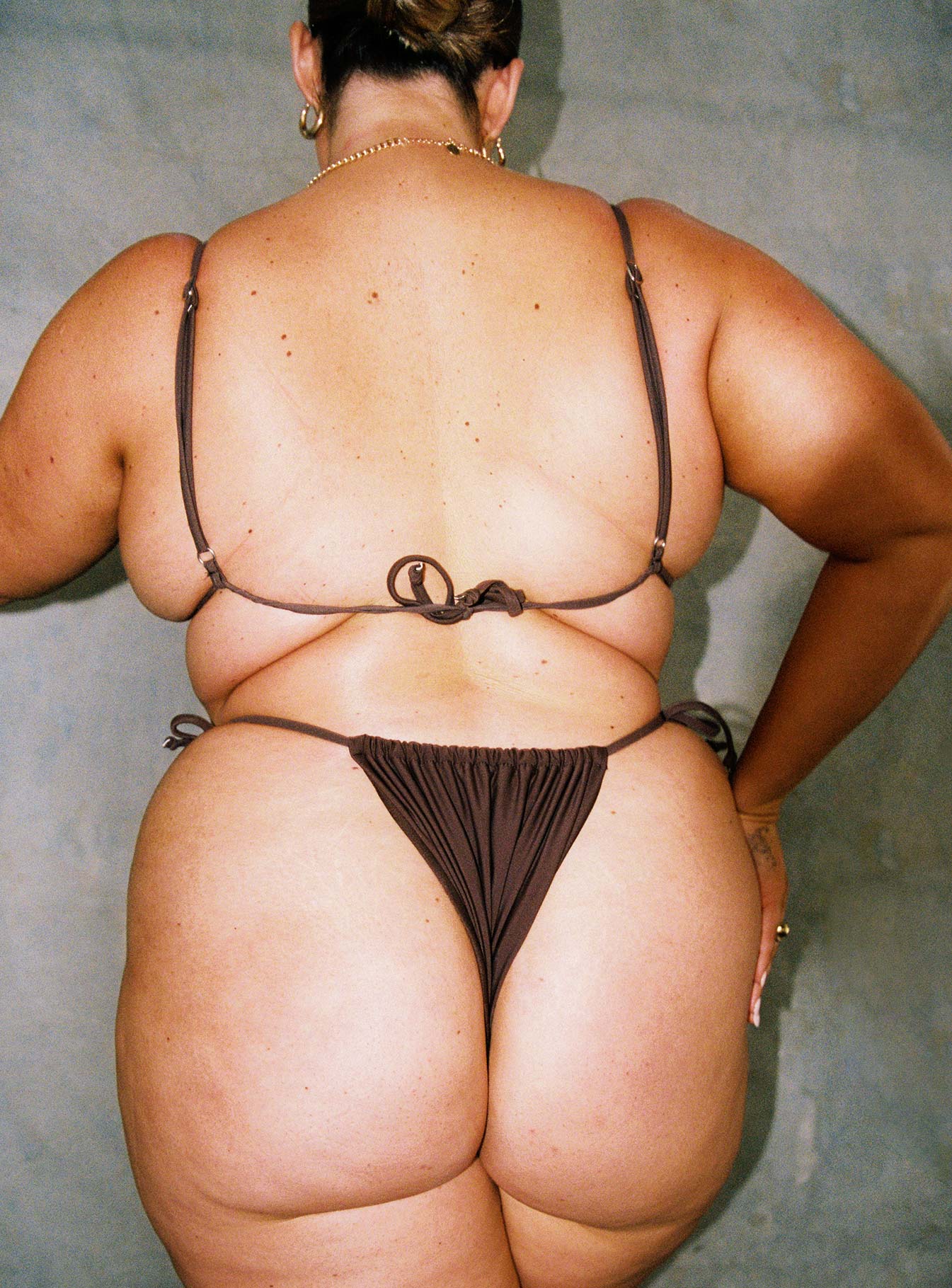 Tahiti Bikini Bottom Chocolate Brown Curve - Image 4