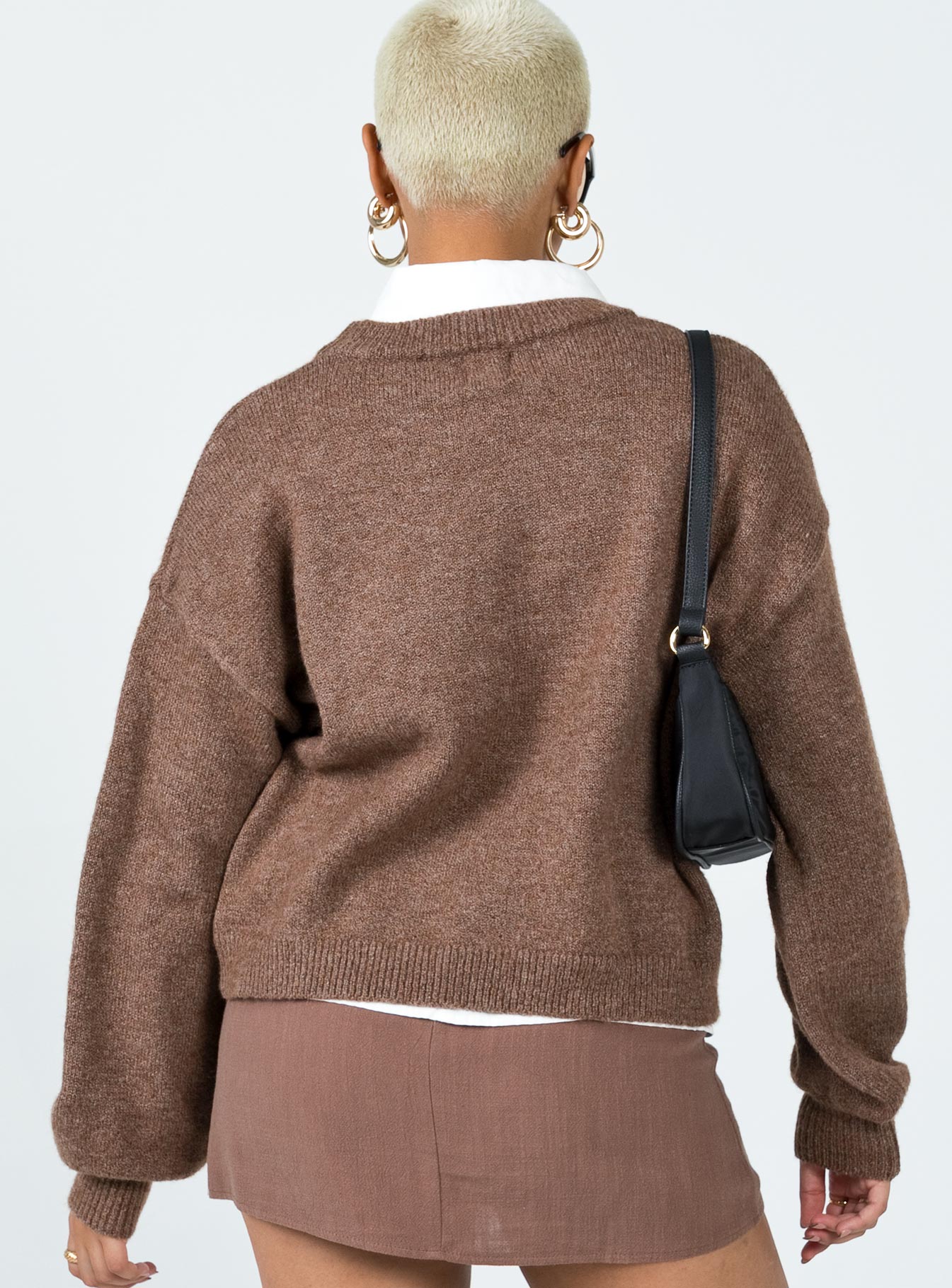 Beth Sweater Brown - Image 4
