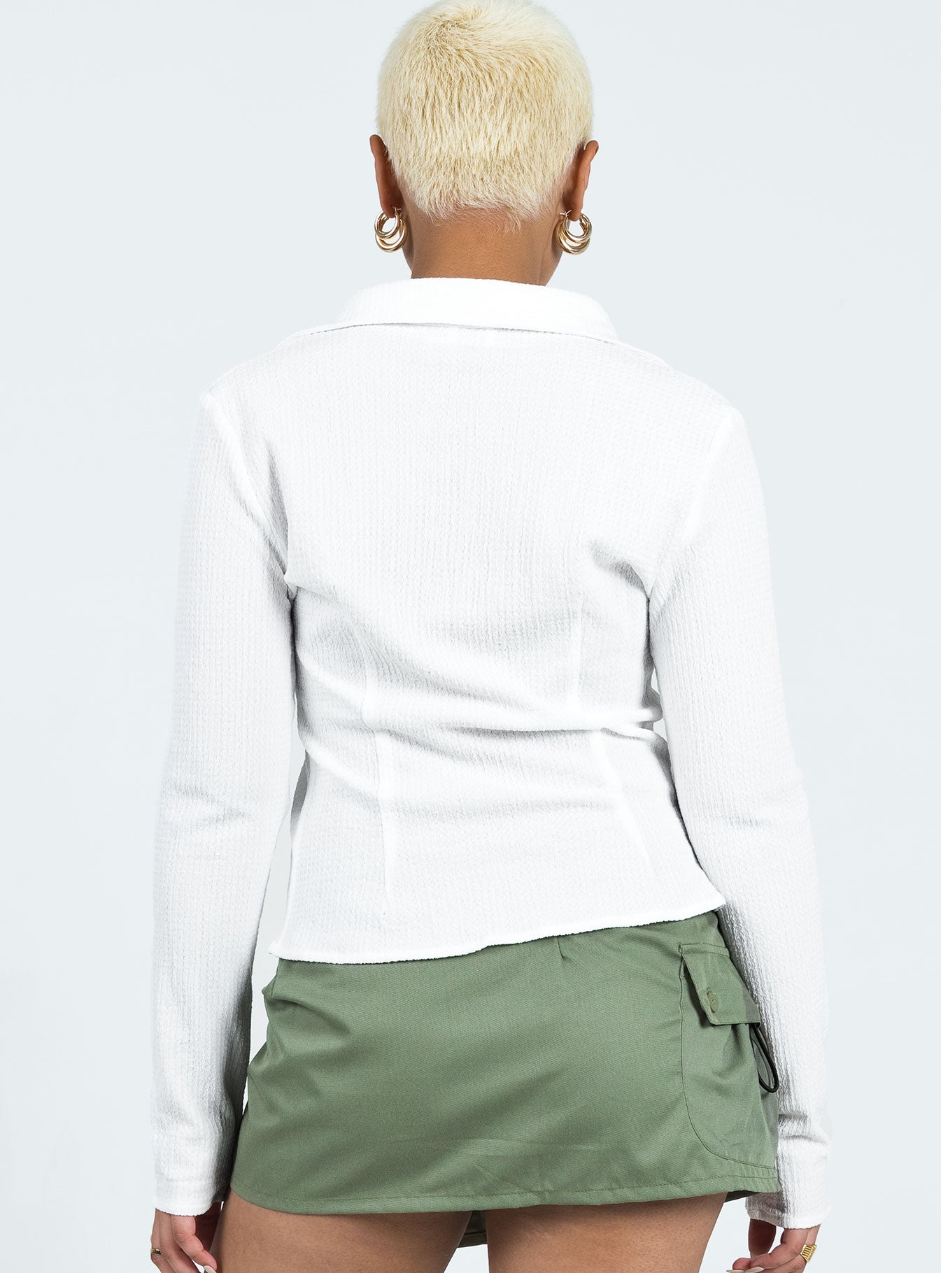 Haddock Long Sleeve Top White - Image 5