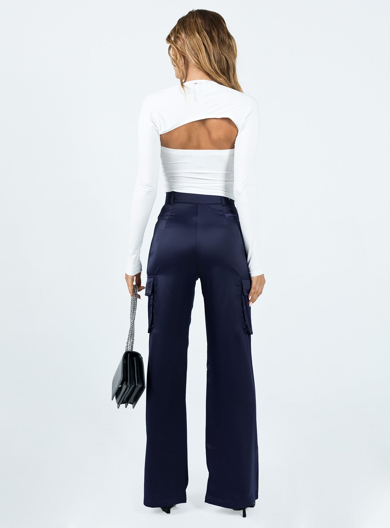 Gilmore Cargo Pants Navy - Image 5