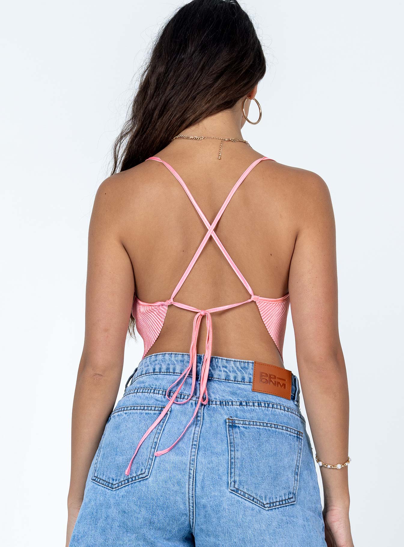 Julia Plisse Top Pink - Image 5