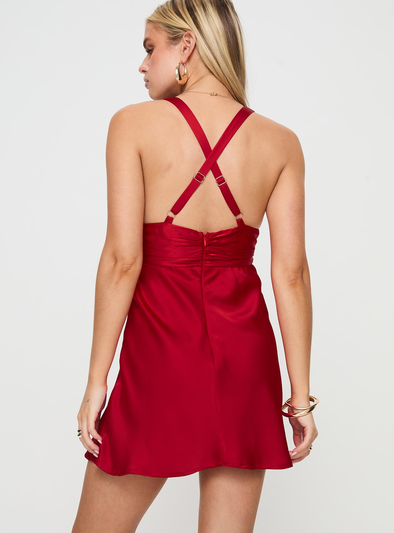 Patricio Mini Dress Red - Image 5
