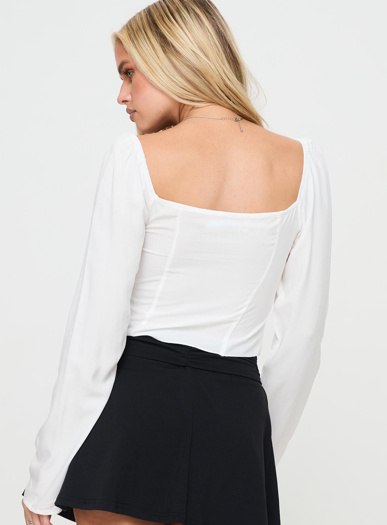 Kenzler Long Sleeve Top White - Image 5