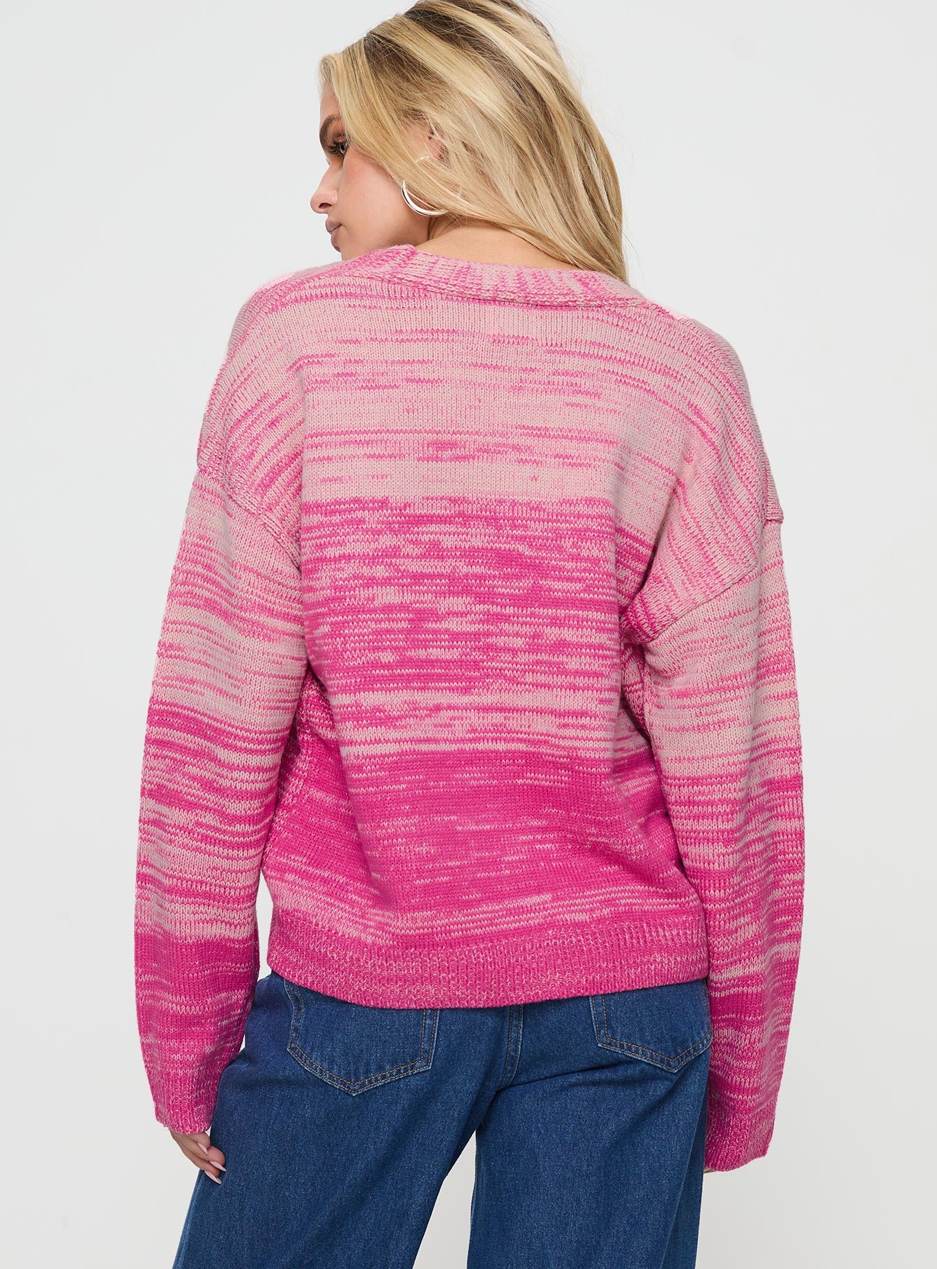 Emikio Cardigan Ombre Pink - Image 4