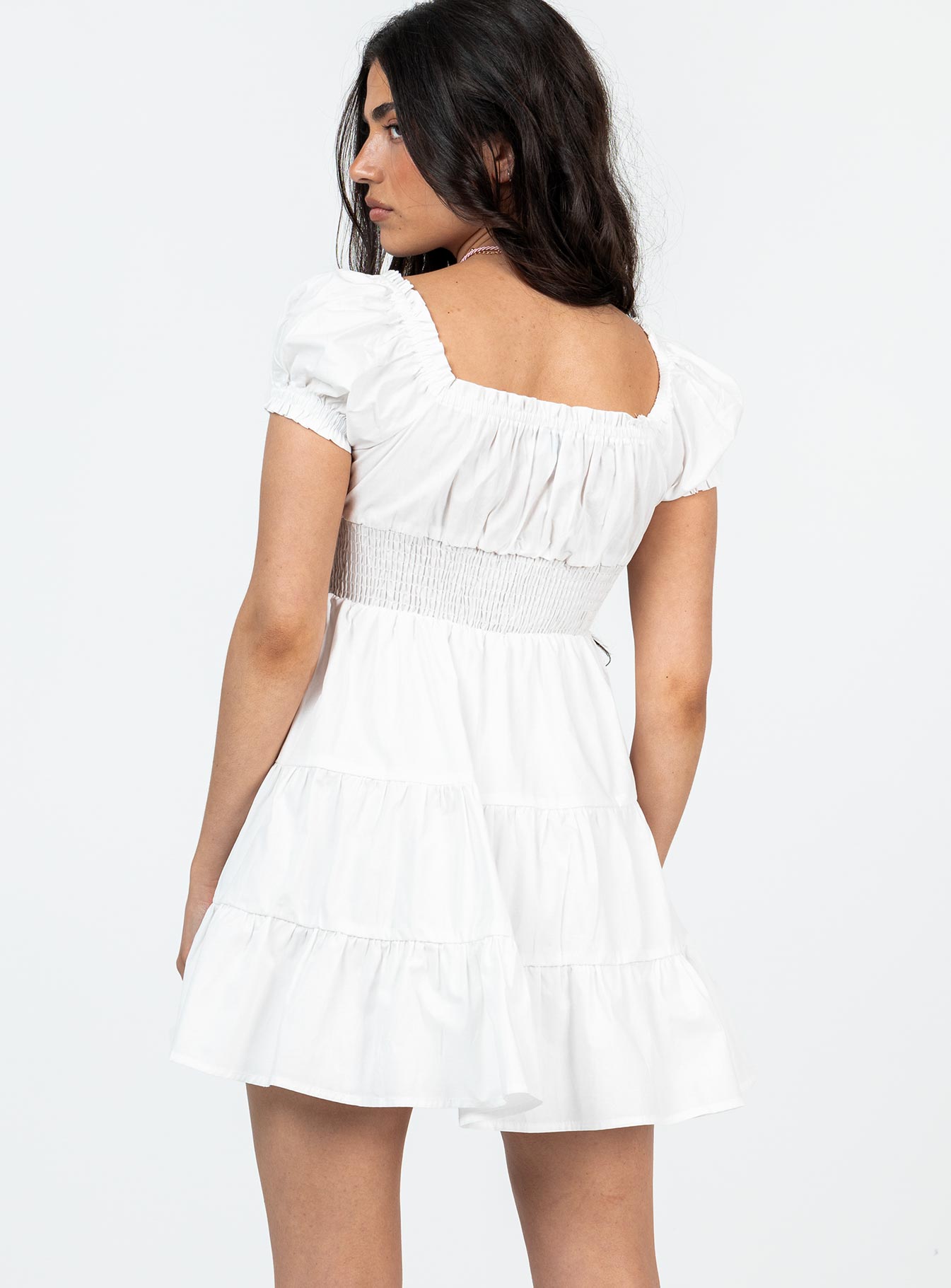 Daniela Mini Dress White Petite - Image 5