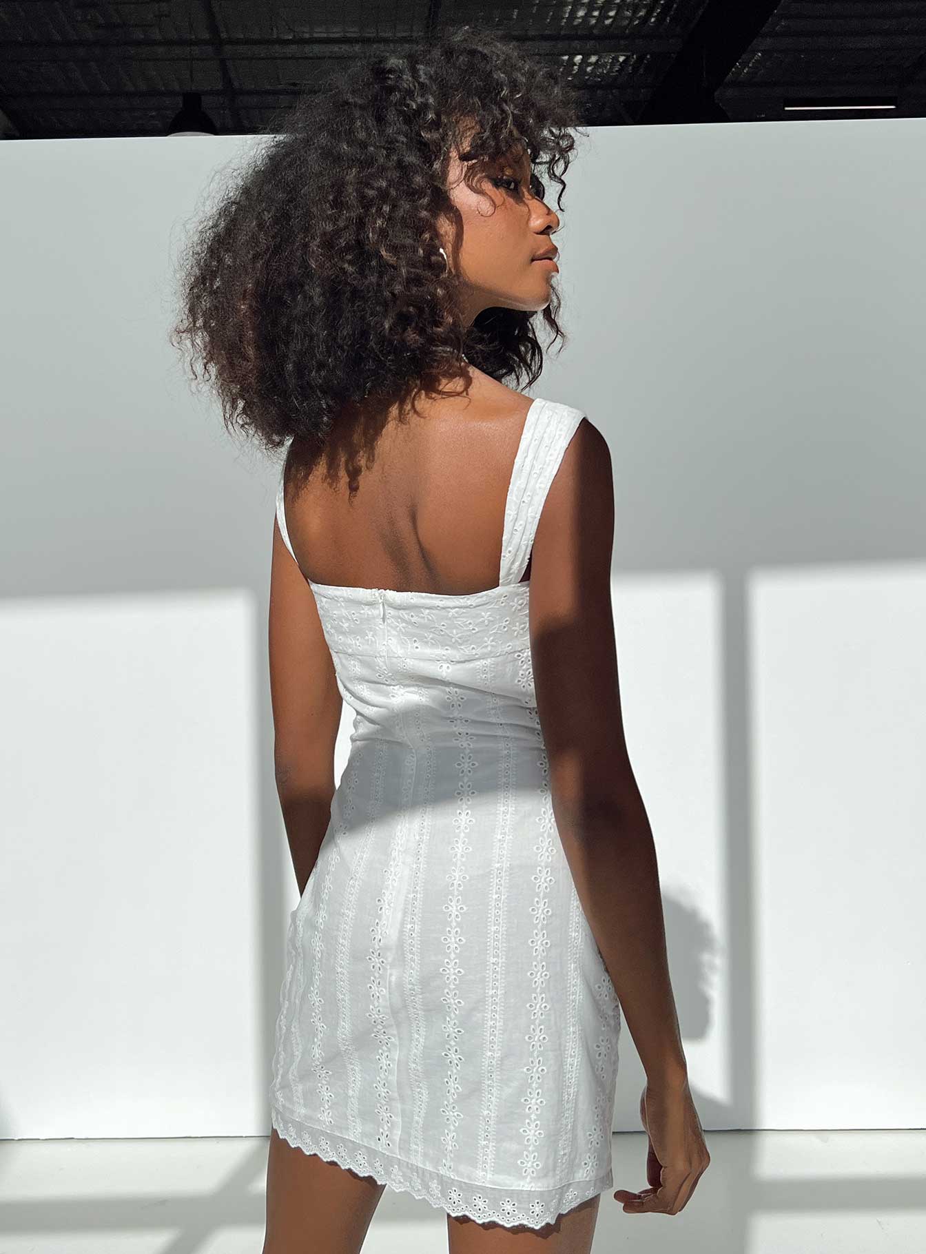 Allegro Mini Dress White - Image 6