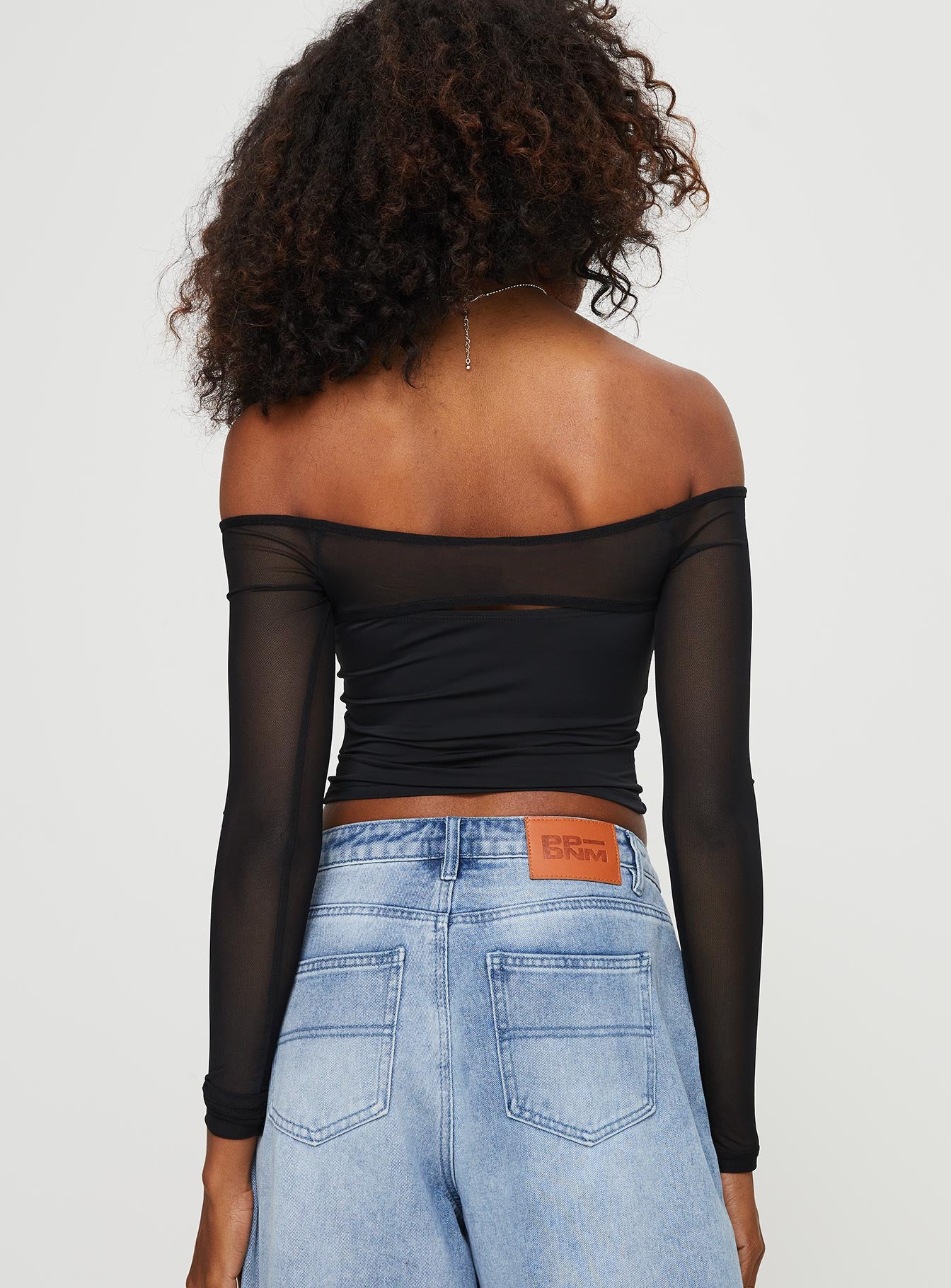 Kampton Off The Shoulder Top Black - Image 7