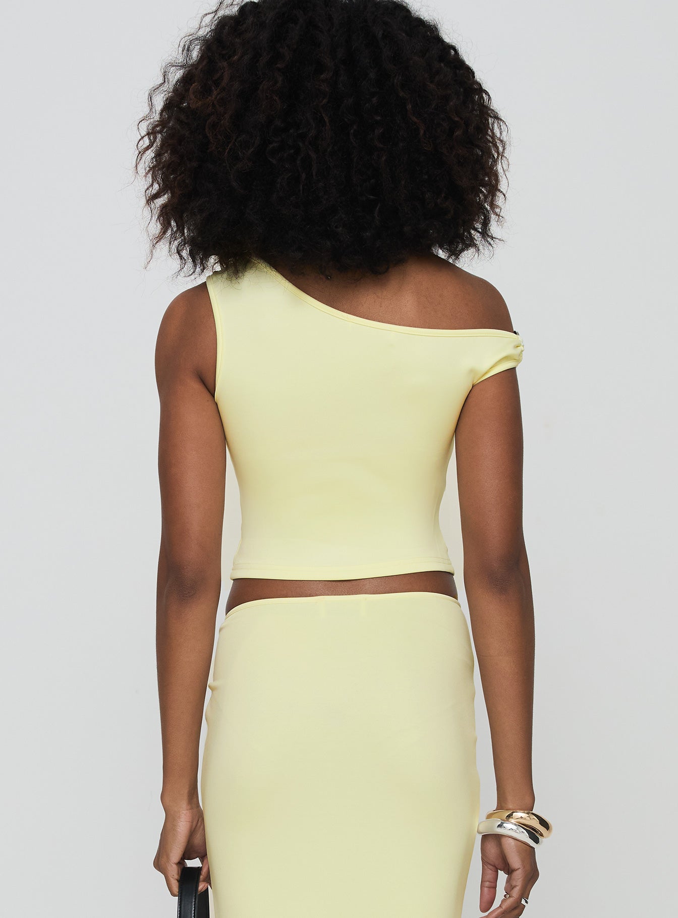 Rios One Shoulder Top Cream - Image 5