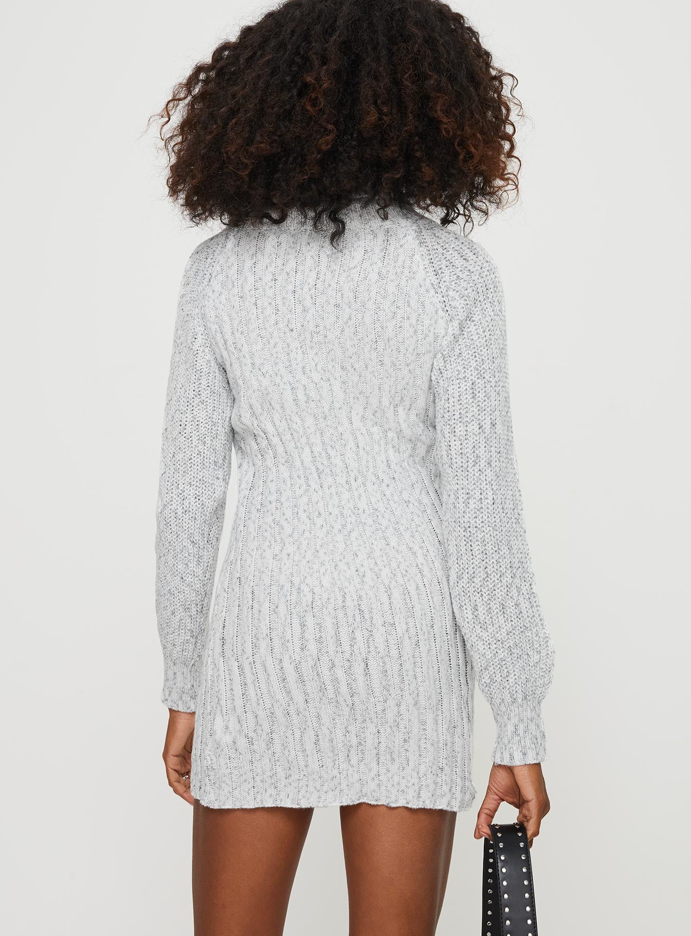 Barrish Sweater Mini Dress Grey - Image 5