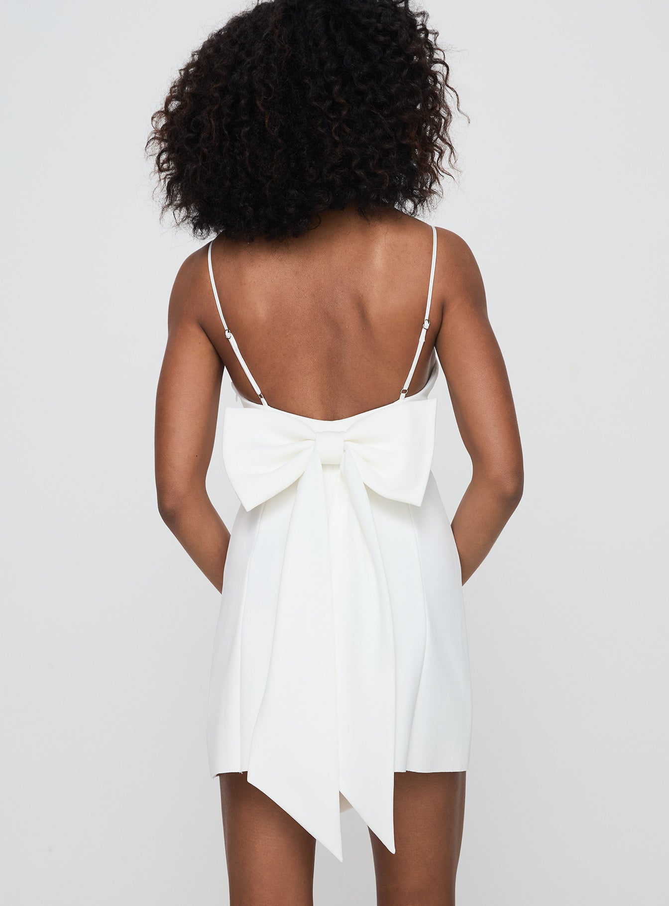 Bow Me Up Mini Dress White - Image 5