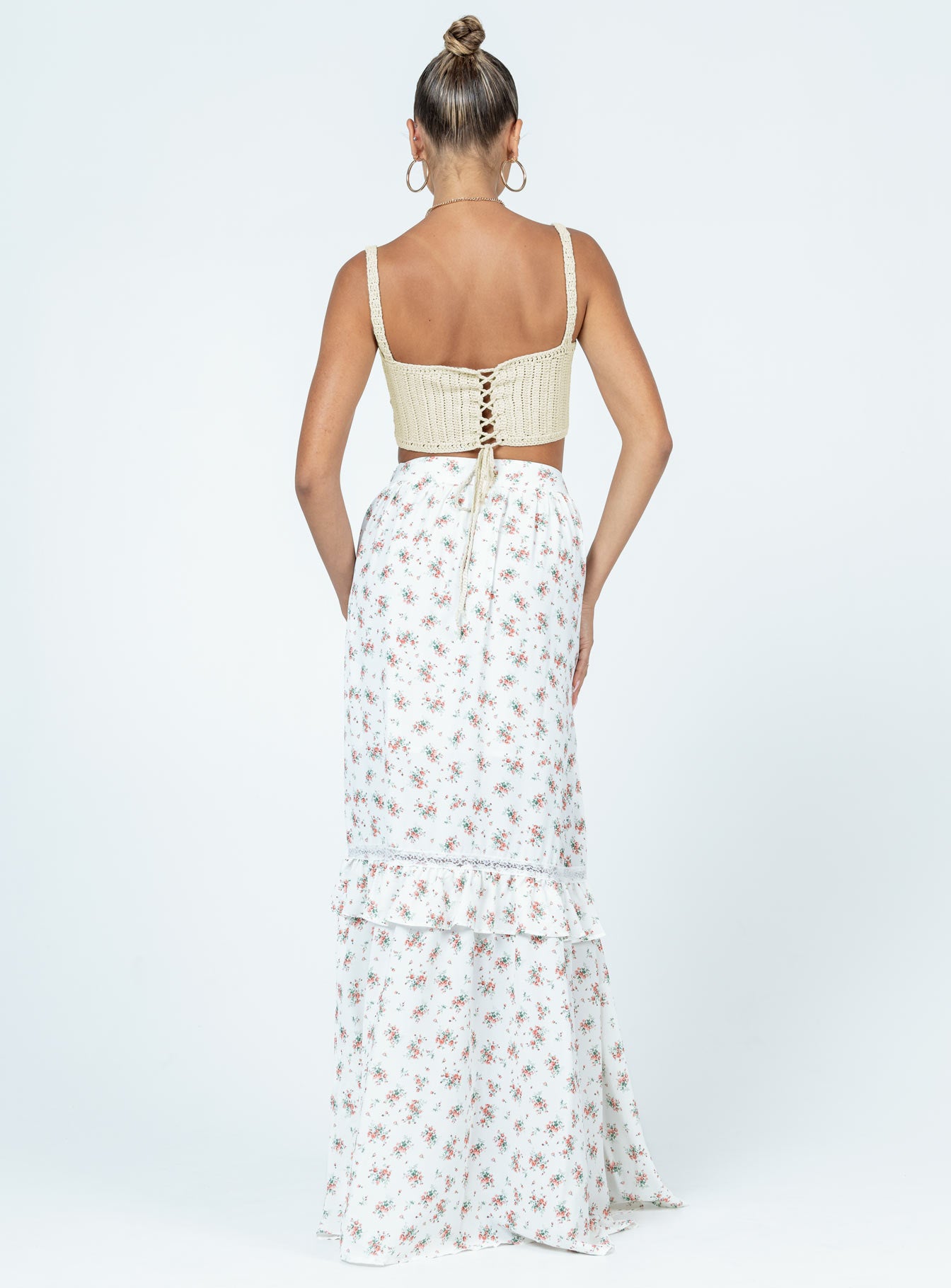 Fowler Maxi Skirt White - Image 5