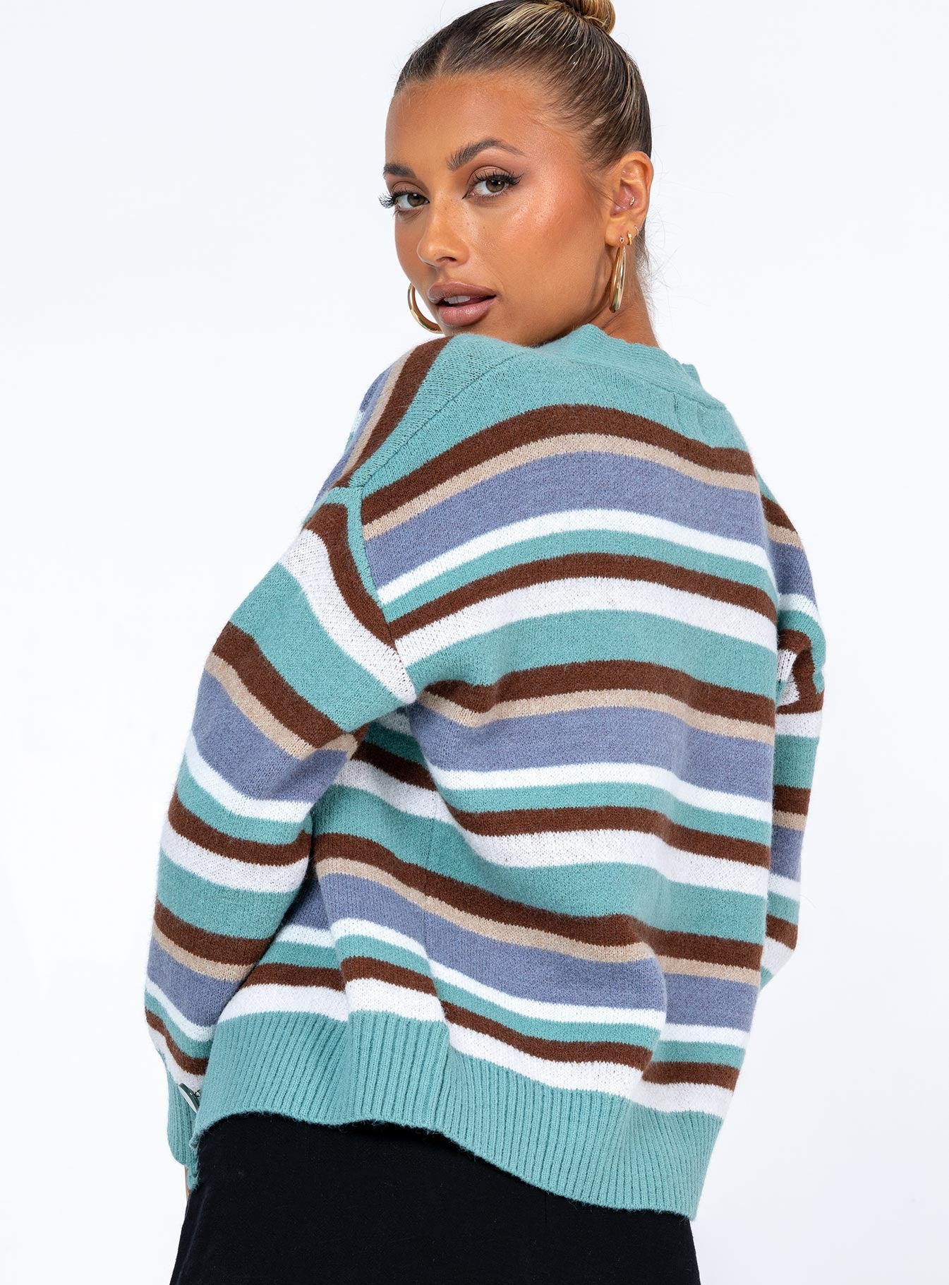 Jenga Cardigan Blue - Image 6