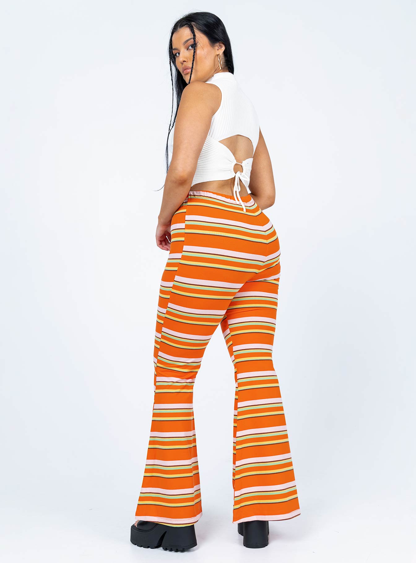 Jackson Knit Pants Orange - Image 4