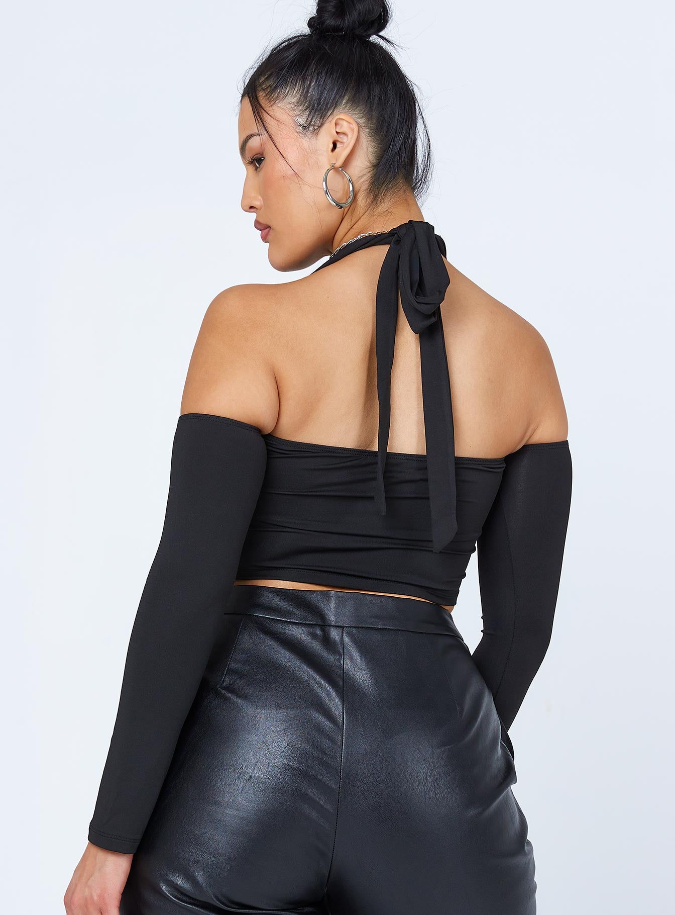 Sharlene Long Sleeve Top Black - Image 4