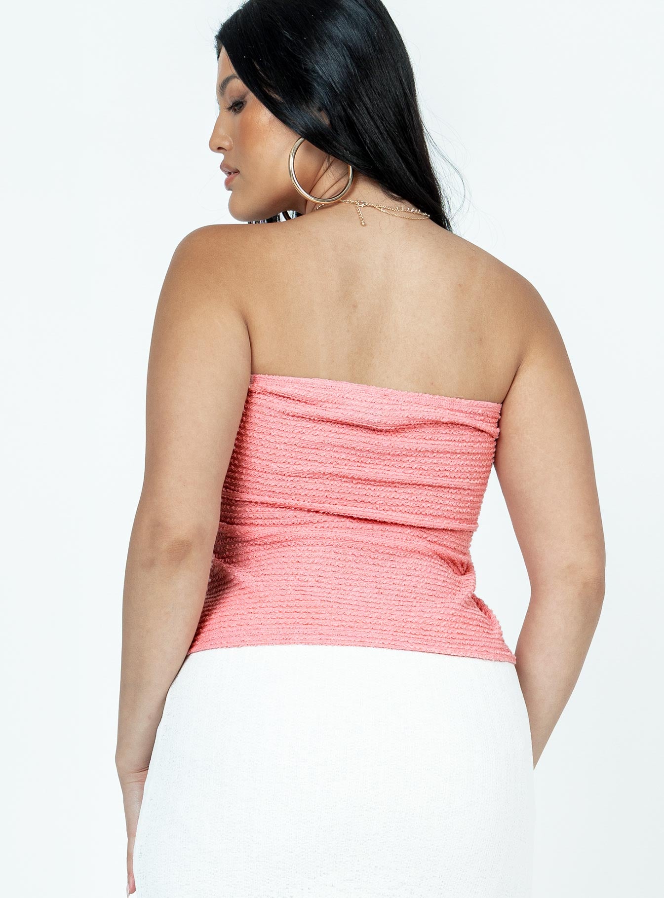 Jaynee Strapless Top Pink - Image 5
