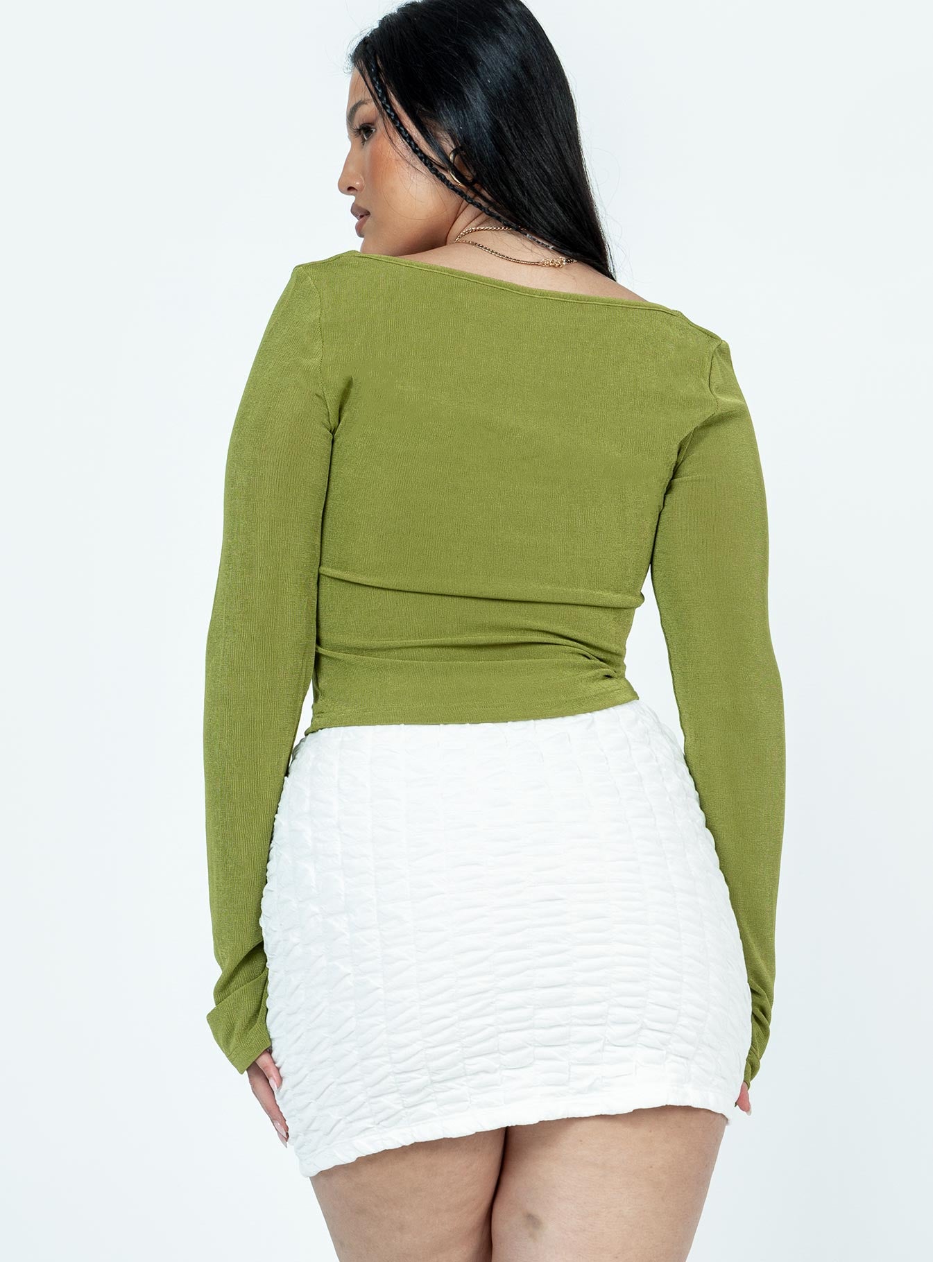 Cadence Mini Skirt White - Image 5