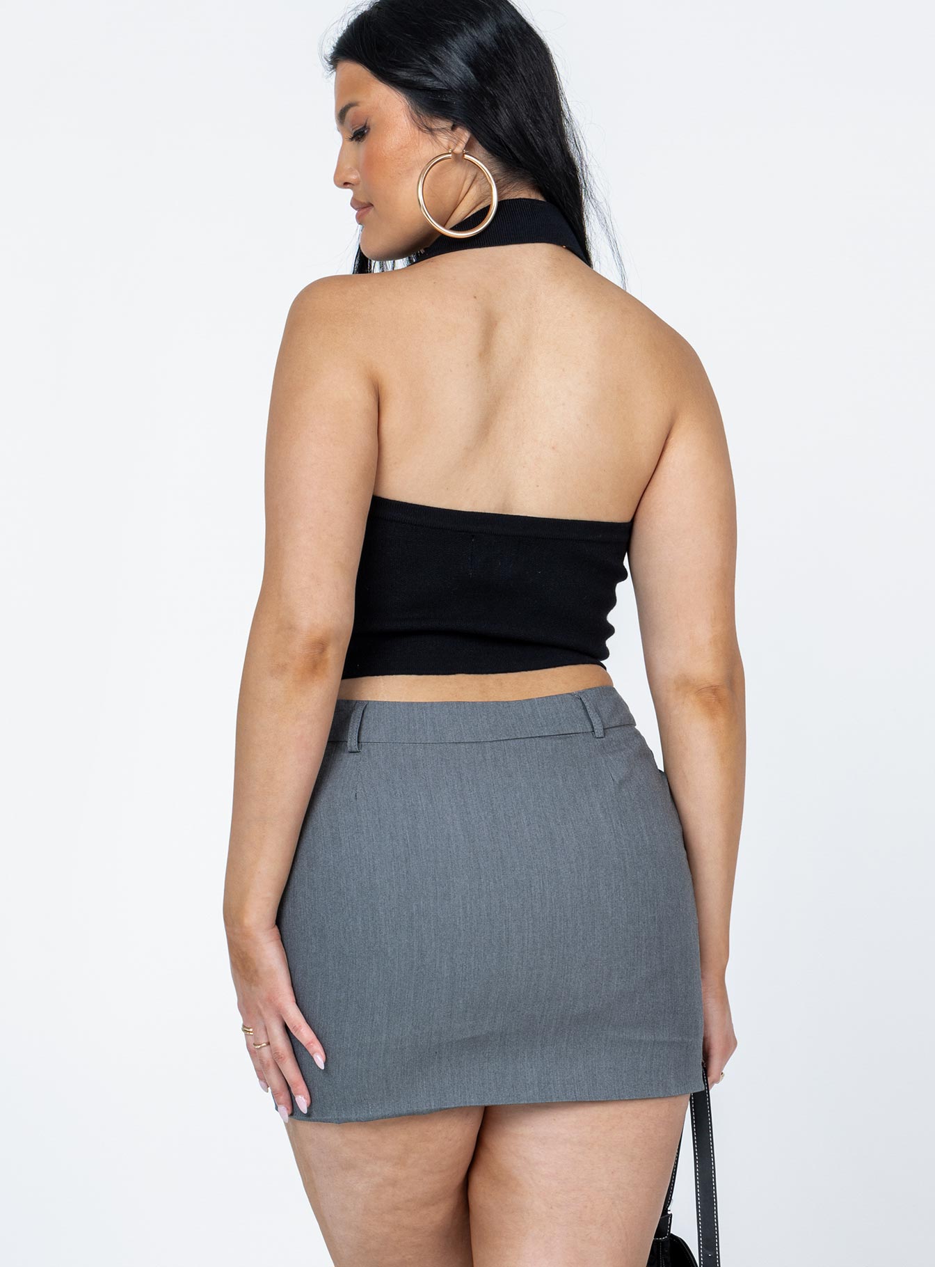 Lillian Mini Skirt Grey - Image 5