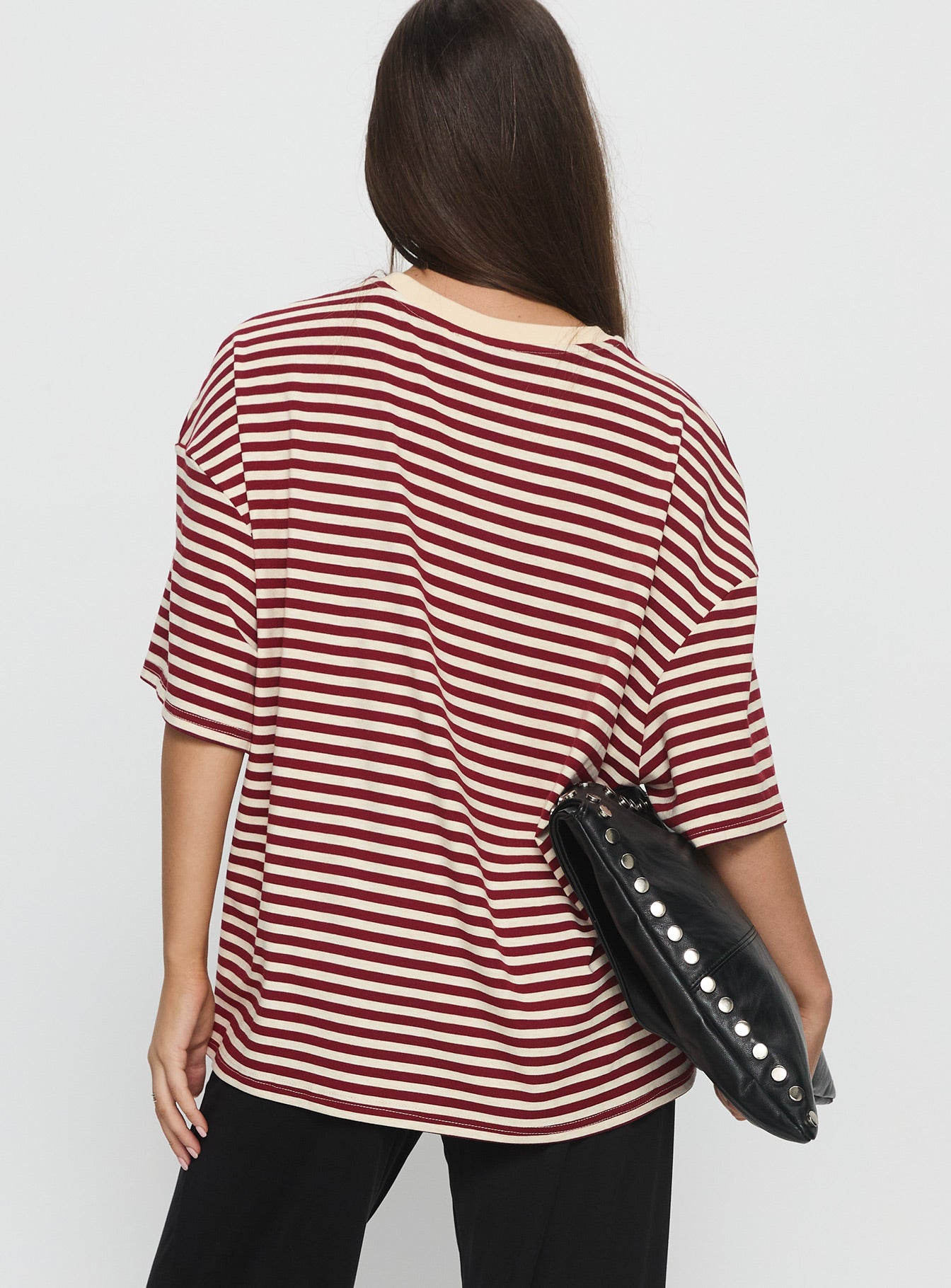 Kieryn Oversized Top Red Stripe - Image 5