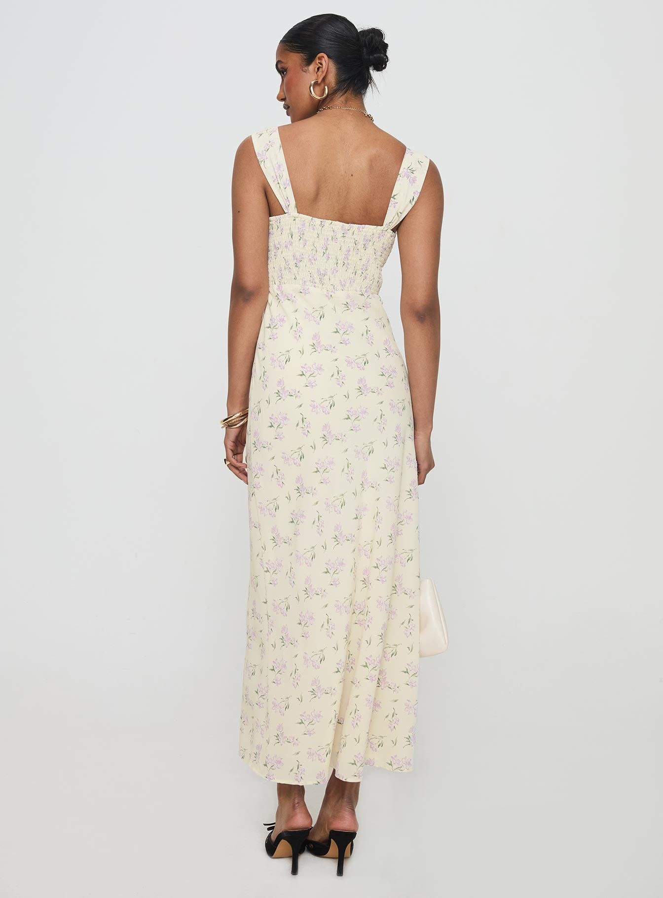 Fernwood Maxi Dress Yellow Floral - Image 4