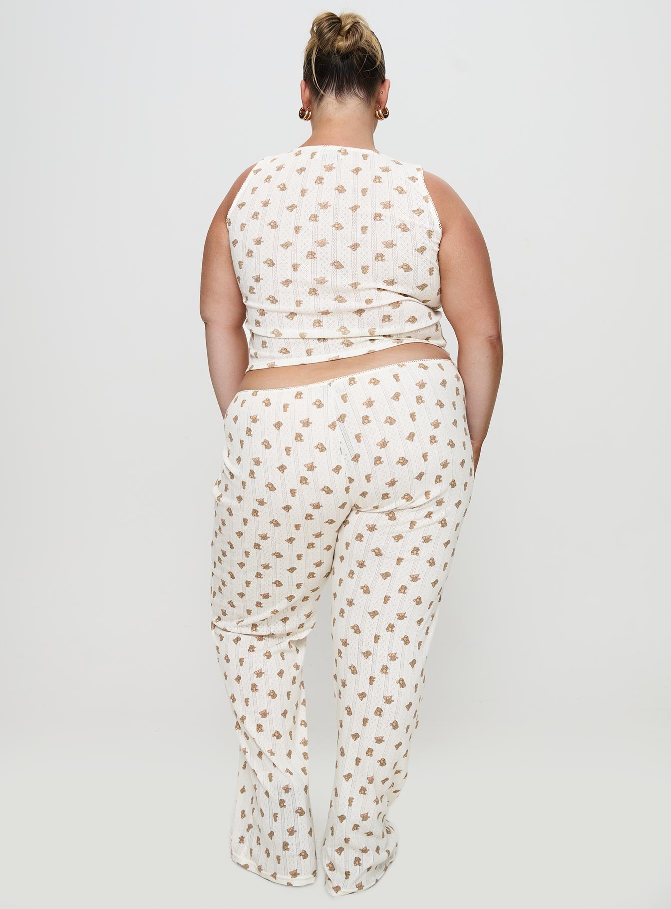 Sleepytea Pointelle Sleep Pant Multi Curve - Image 5
