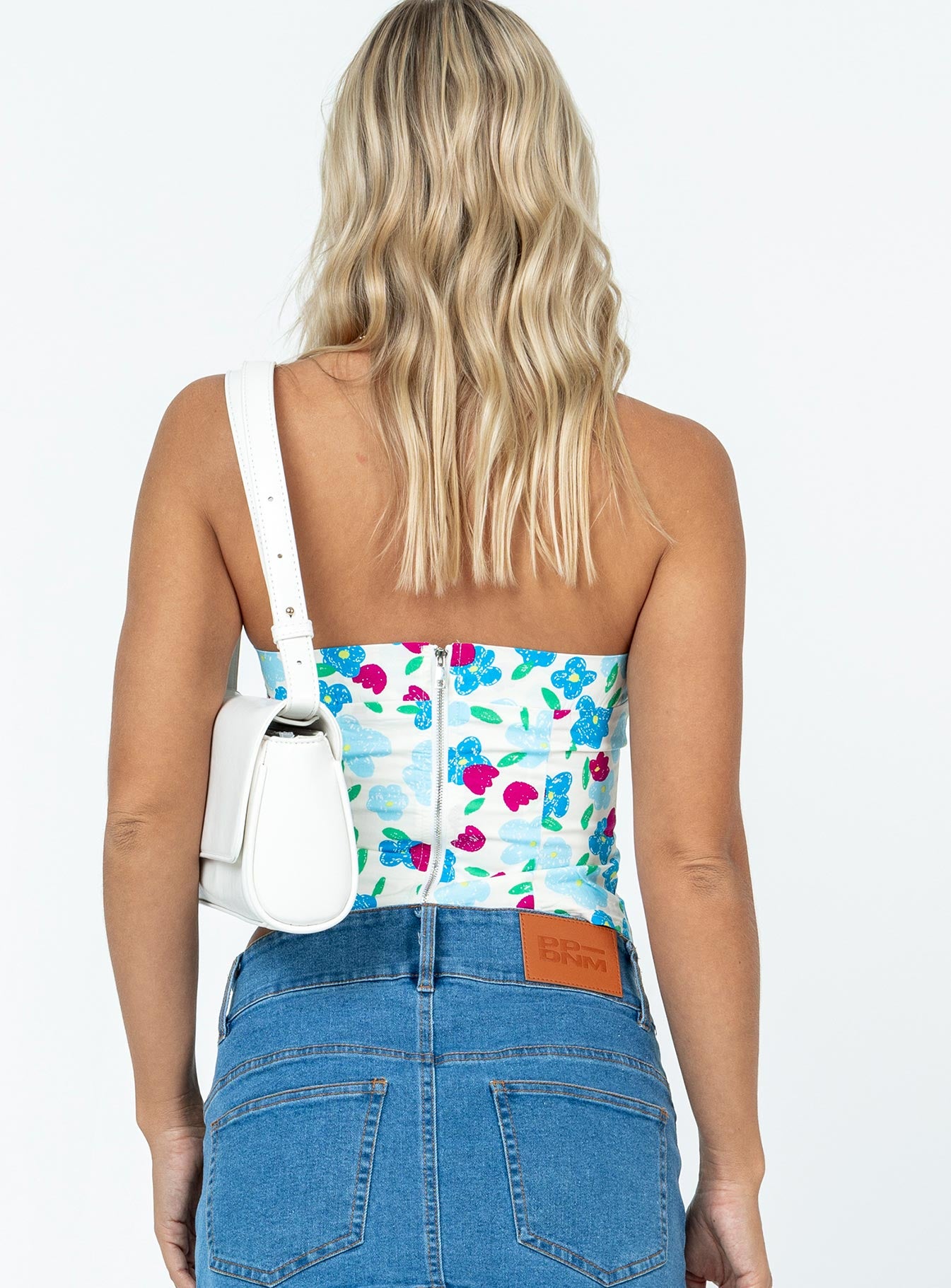 Neuman Strapless Top White - Image 5