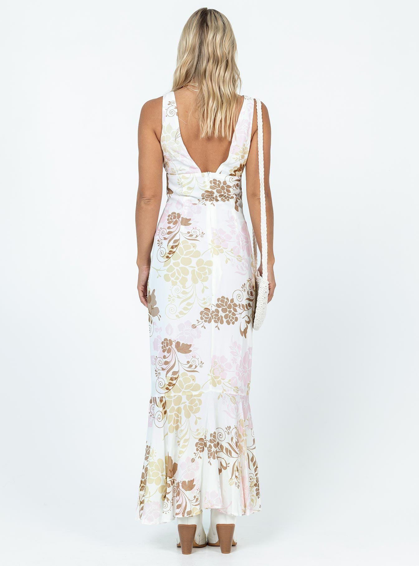 Cisco Maxi Dress White Multi - Image 4