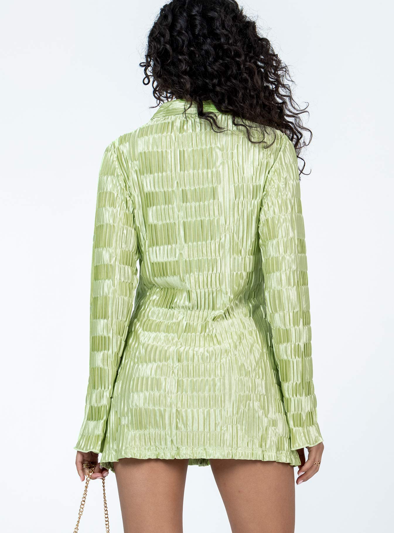Lila Shirt Dress Green - Image 5