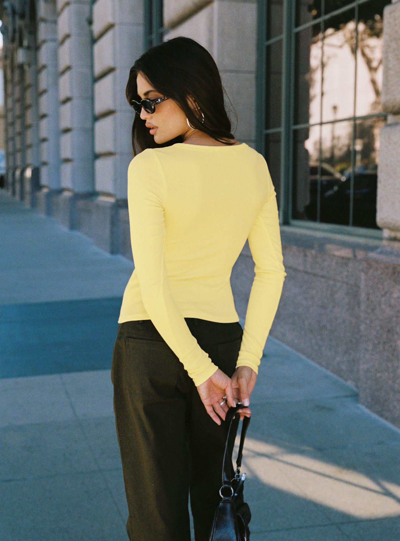 Passoni Long Sleeve Top Lemon - Image 4