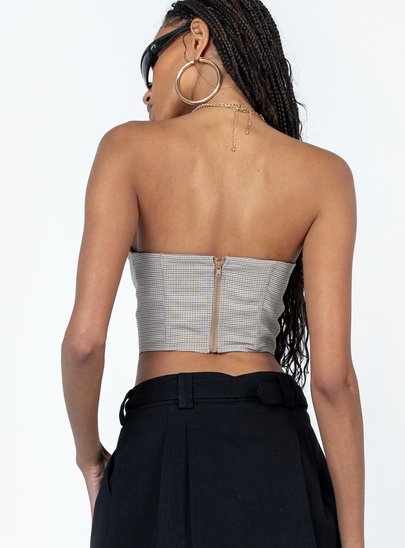 Halford Bustier Top Houndstooth - Image 5
