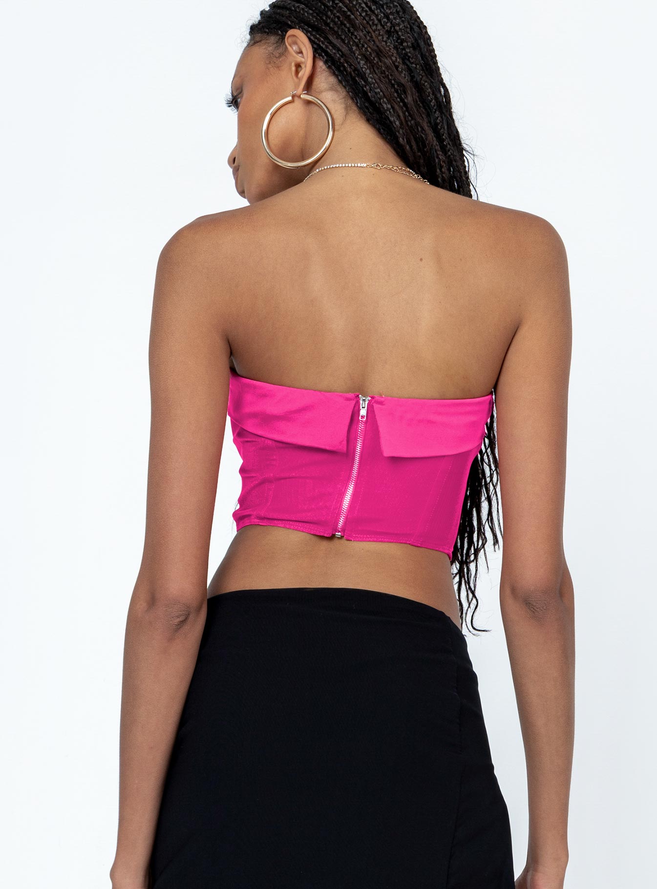 Alma Strapless Top Pink - Image 5