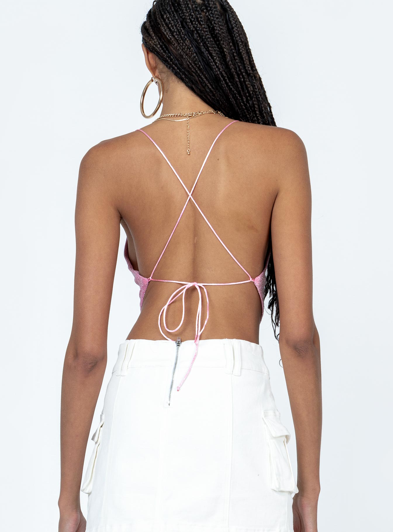 Julia Glitter Top Pink - Image 5